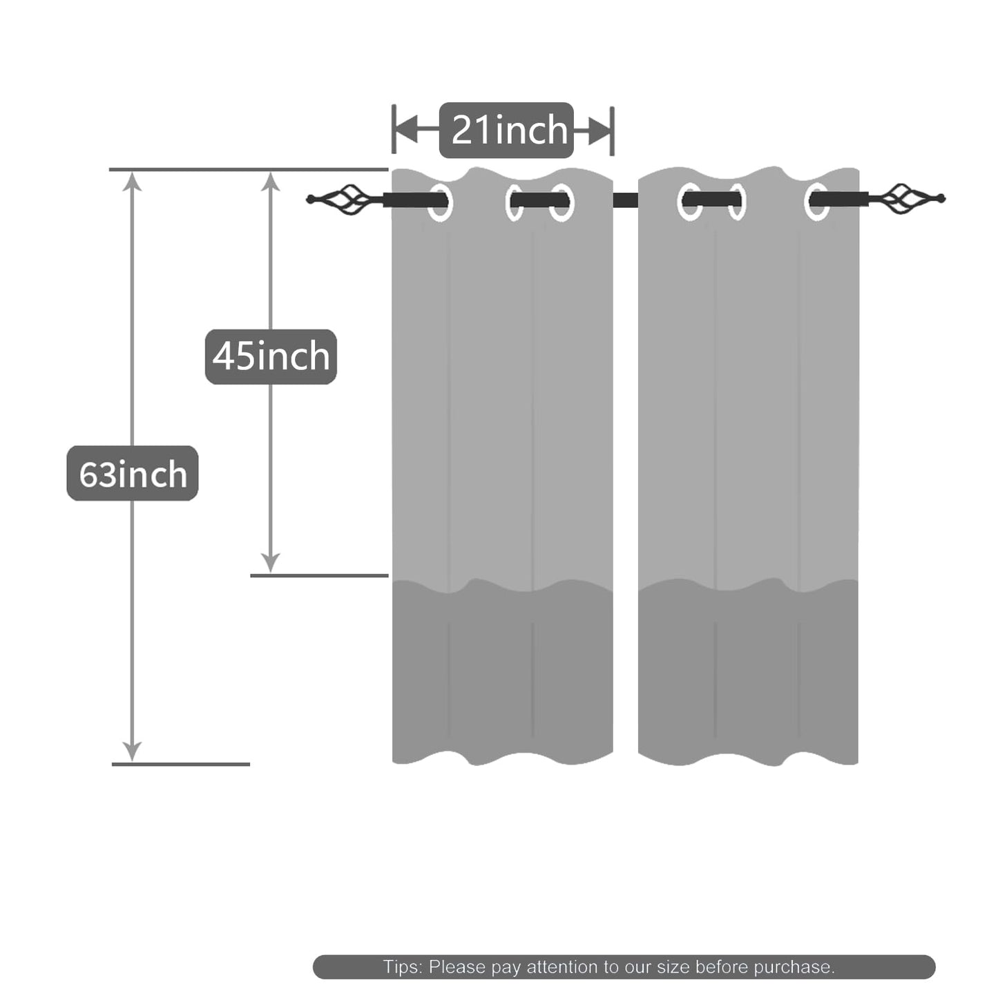 Modern Abstract Striped Window Curtains Retro Geometric Abstract Ombre Grey and Pink Striped Darkening Blackout Curtains for Living Room Bedroom Kitchen Cafe Decor 21x63 Inch,2 Panels