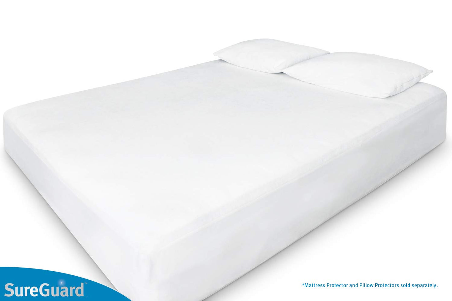 SureGuard King Size Mattress Protector - 100% Waterproof, Hypoallergenic - Premium Fitted Cotton Terry Cover