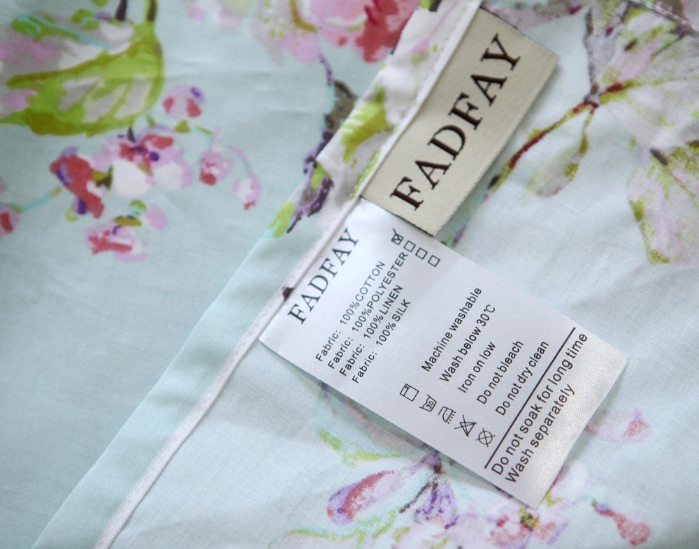 FADFAY Premium 100% Cotton Floral Sheet Set Queen – French Country Rose & Hydrangea Botanical Bedding, Ultra Soft Breathable Vintage Garden Bed Sheets, Deep Pocket Fitted Sheet, 4-Piece