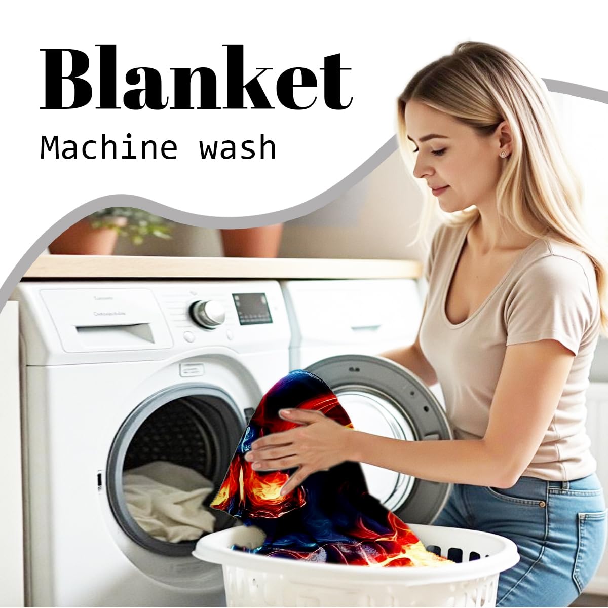 HUNXIAOJ Skull Blanket Throw Skeleton Flannel Blanket Gothic Print Throw Gifts for Kids Girls Boys Adults Women Men Halloween Decor Queen Size Bed Couch (49"x59")