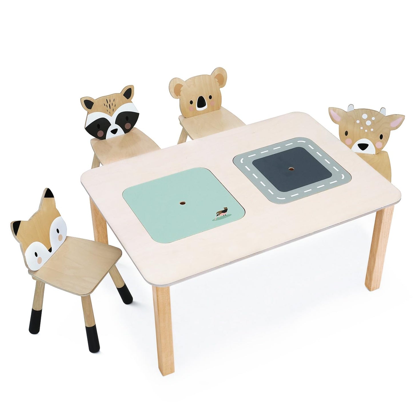 Tender Leaf Toys - Forest Koala Chair - Wooden Playroom Furniture for Kids - Cute and Sturdy Animal Themed Chair - Age 3+
