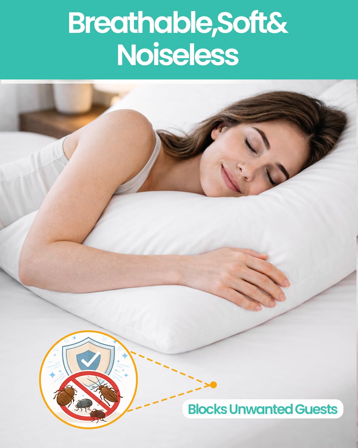 39"x80" Twin XL Mattress Protector 9" Depth【Dorms Hotel Exclusive】 Box Spring Mattress Cover Waterproof Soft Noiseless Breathable Mattress Encasement