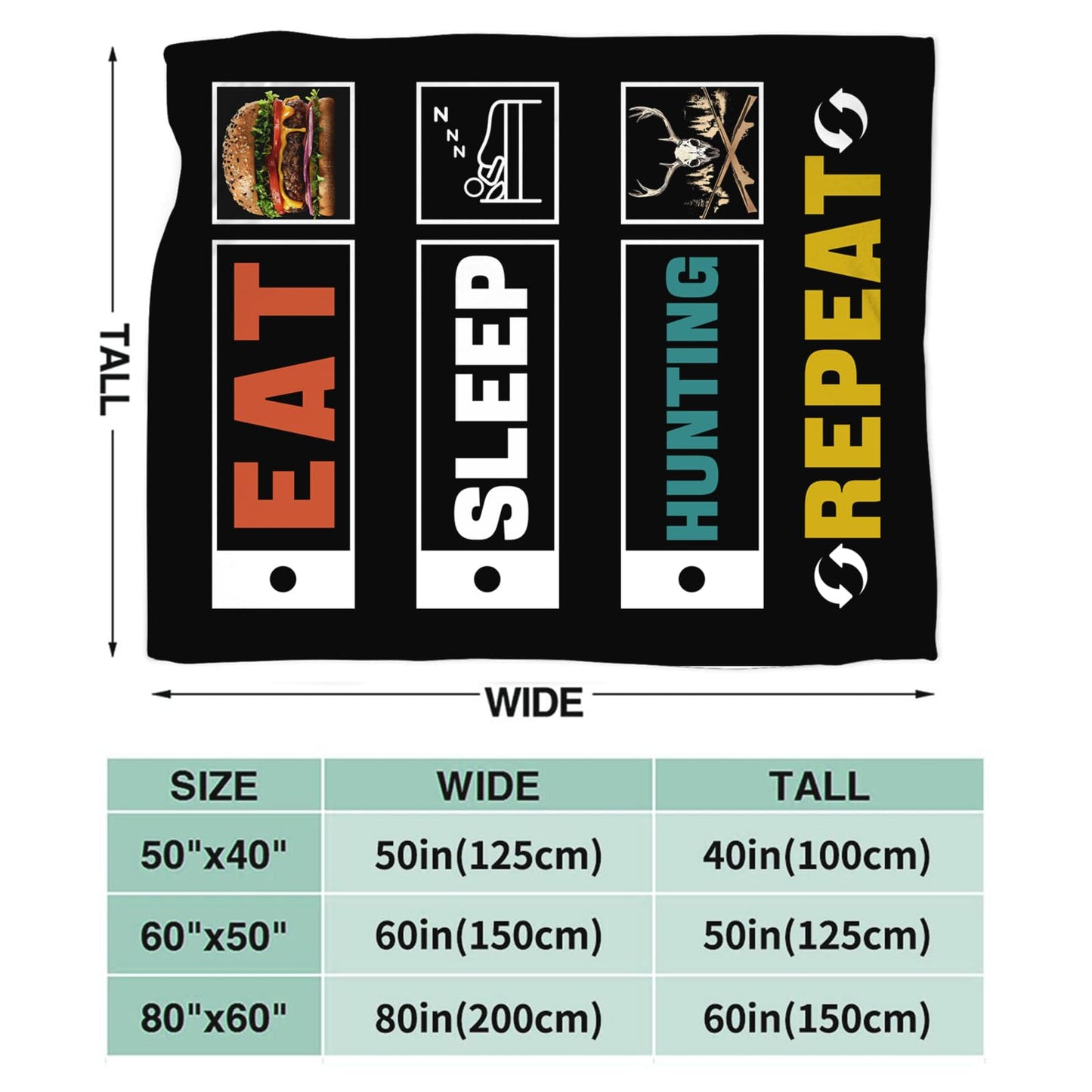 Baegopa Hunting Blanket Gifts Hunters Throw 50"X40"