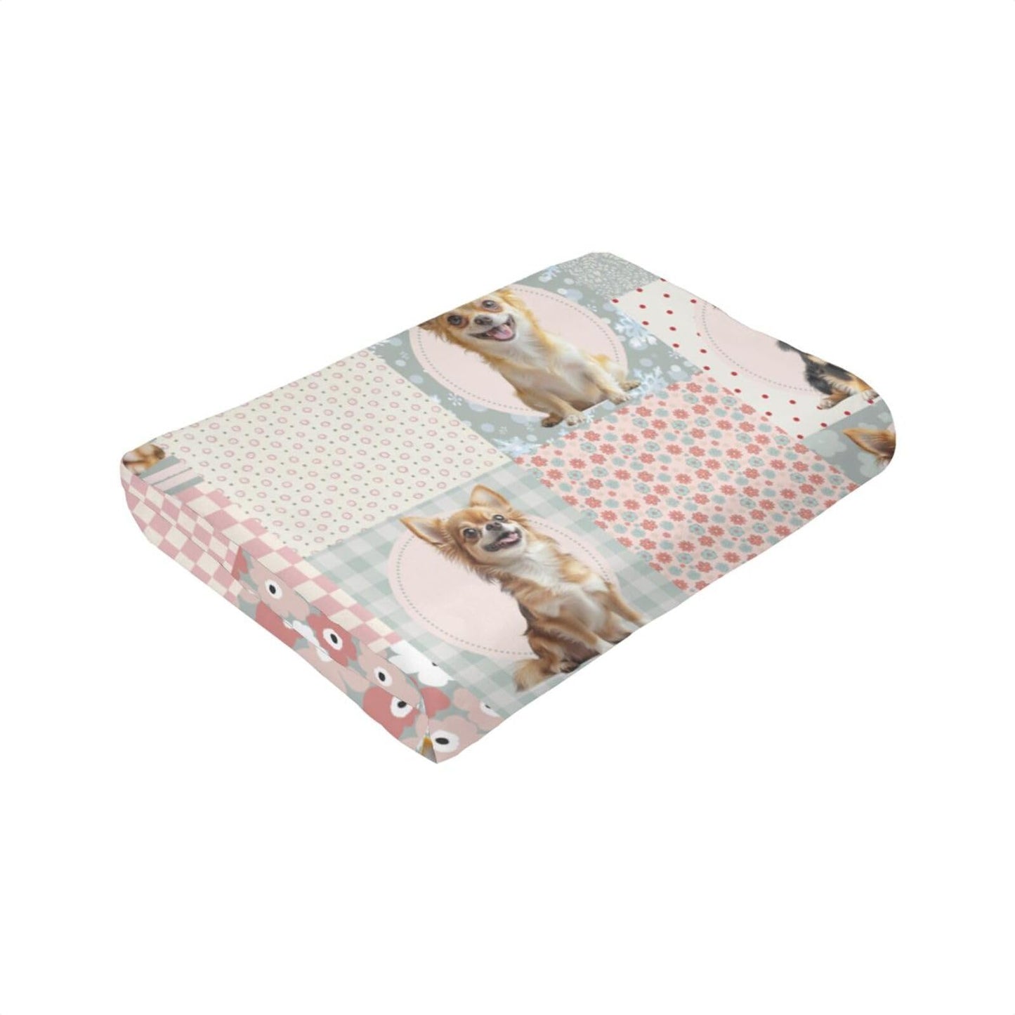 Cute Chihuahua Throw Blanket Chihuahua Dogs Cowboys Flannel Blankets Dog Lover Plush Super Soft Cozy Warm Decor Gifts for Boys Girls Kids Adults Men Women 40" x 50"