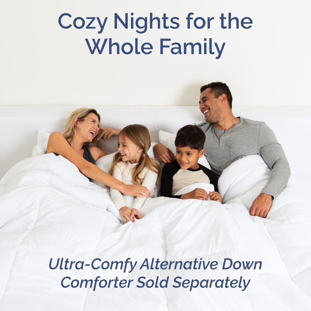 Coastal Bed Sheets - 1 Flat & 1 Fitted Sheet & 2 Pillowcases w/ Deep Pockets - Wrinkle & Fade Free Beach Themed Bed Set - Blue Sea Shell Bedding - Ultra-Soft, Breathable and Cooling - King Size
