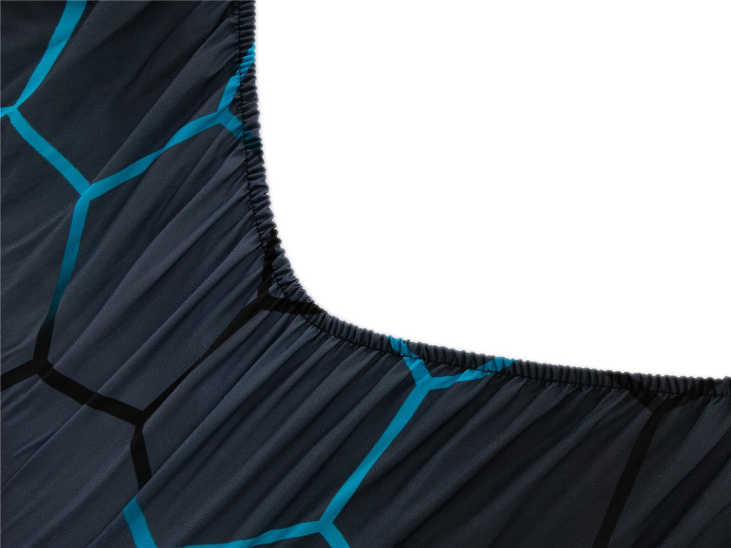 NTBED Gamer Printed Zipper Bedding Sets Twin for Kids Boys Lightweight Microfiber Geometric Comforter Set with Fitted Sheet Pillow Covers,Blue