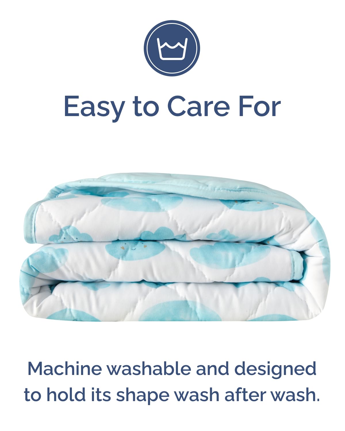 Cloud Toddler Comforter - Down Alternative Toddler Microfiber Comforter - Lightweight & Warm Baby Quilt Blanket - Soft & Breathable - Kids Duvet Insert for Crib & Stroller - Machine Washable - 39x47