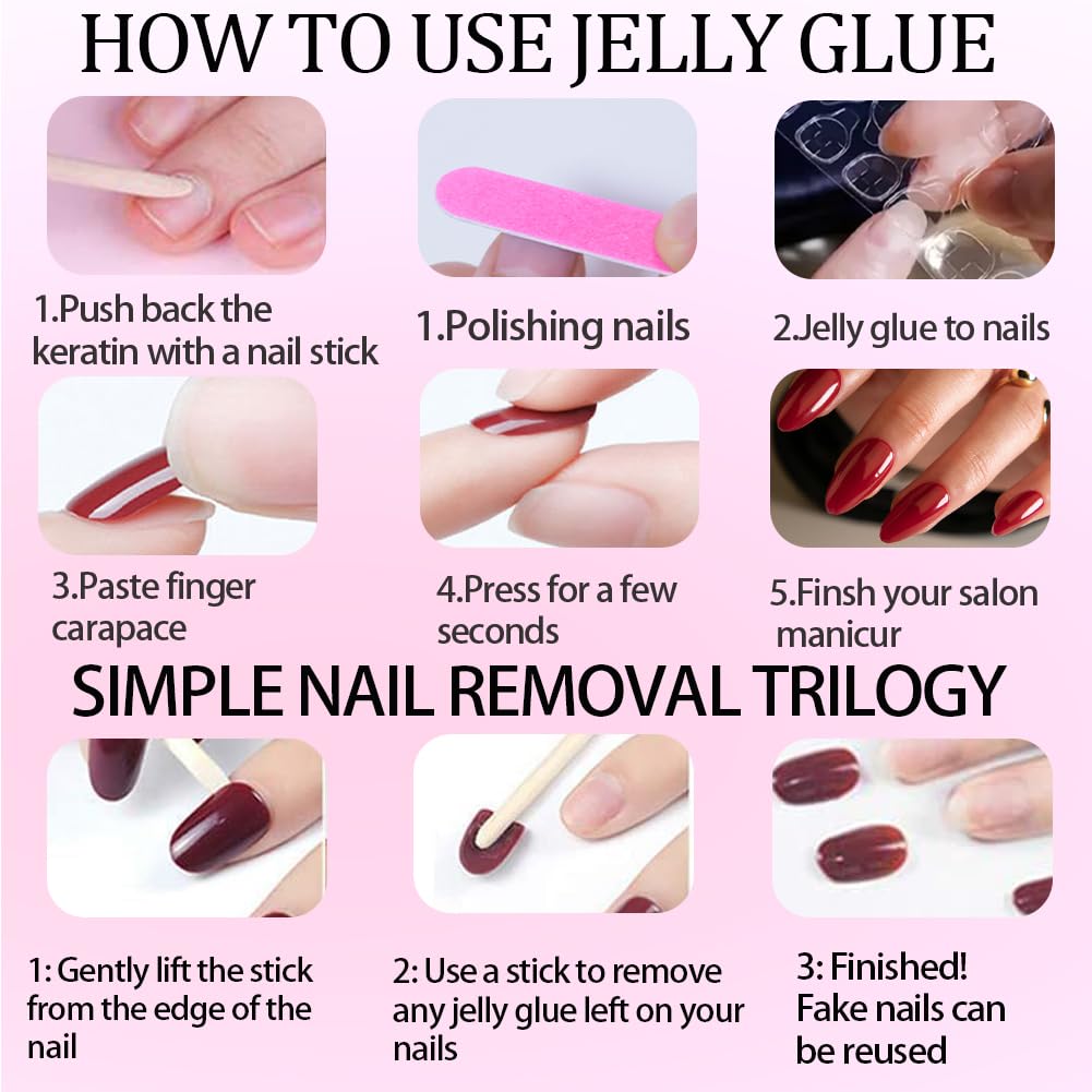 Hrnsnails Long Press On Nails Coffin White Fake Nails with Rhinestones and Bow Charm Nail Press Ons Design, Artificial False Nails Press On Nail Kit Stick On Nails for Women