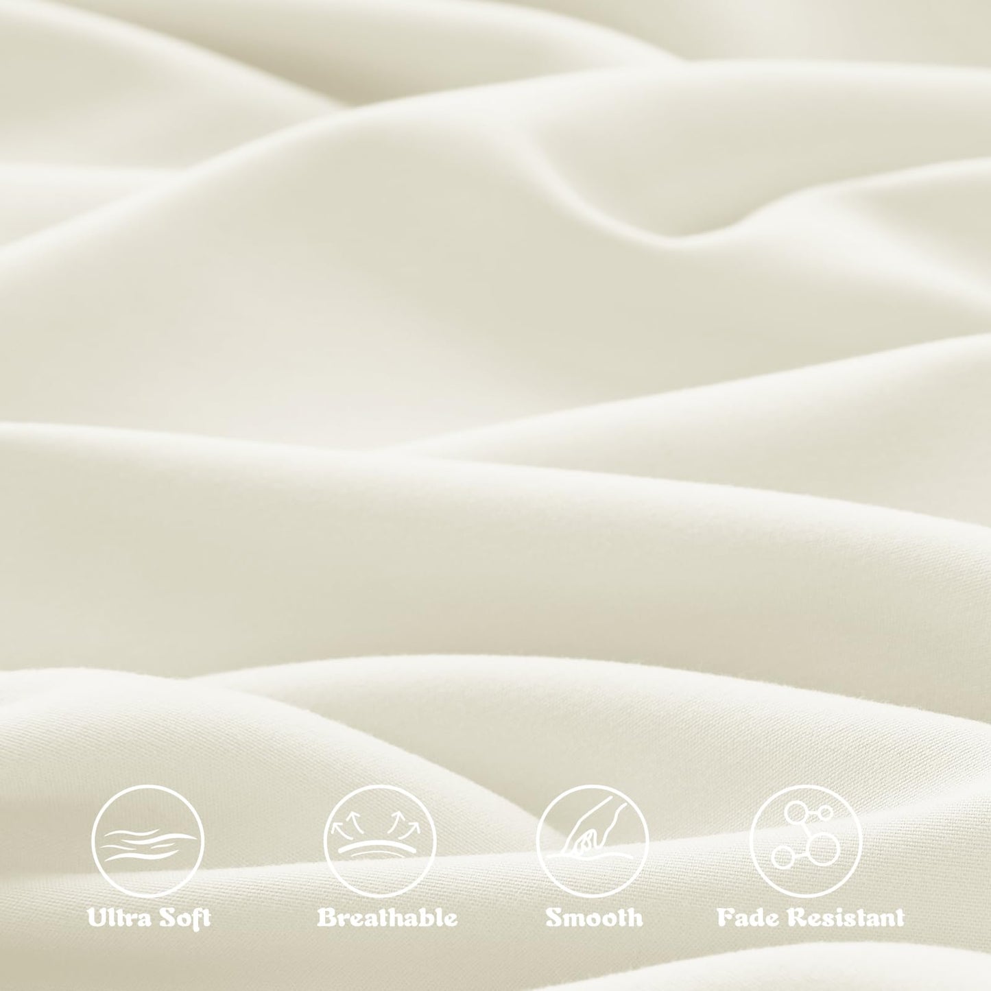 KKJIAF 3 Piece Toddler Sheet Set Microfiber, Includes a Flat Sheet, a Fitted Sheet and a Ruffle Pillowcase, Beige