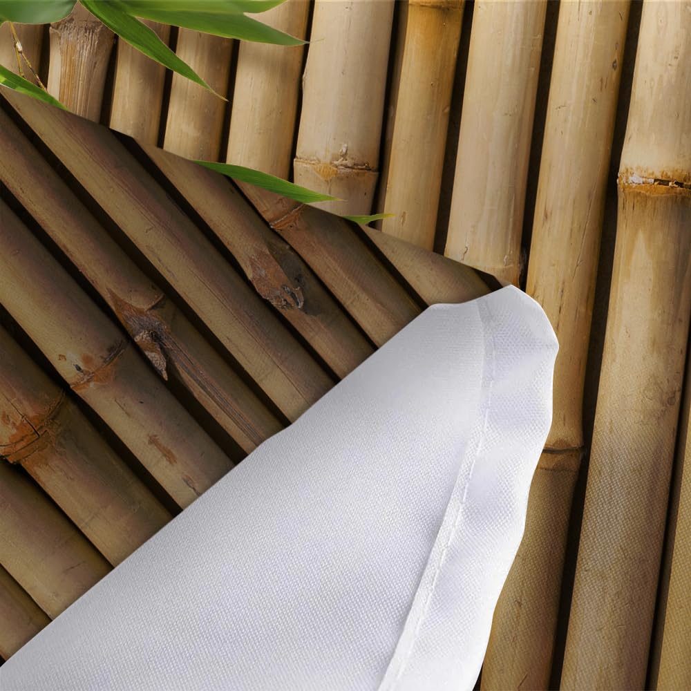 Pinpai Bamboo Shower Curtain, Japanese 3D Shower Curtain Set for Bathroom, Nature Zen with Lights Fabric Shower Curtain Restroom Bathtub Decor Accessories with Hooks 72X 72 inch