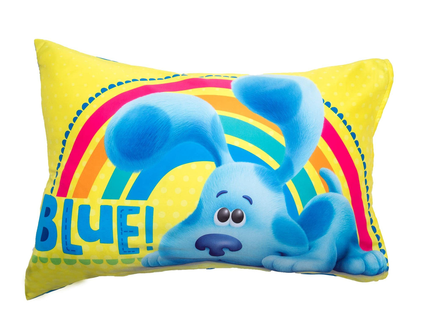 Blue's Clues 4 Piece Toddler Bedding Set - Includes Comforter, Fitted Sheet, Top Sheet, and Pillow Case - Blue's Clues Character Design for Toddler Bed