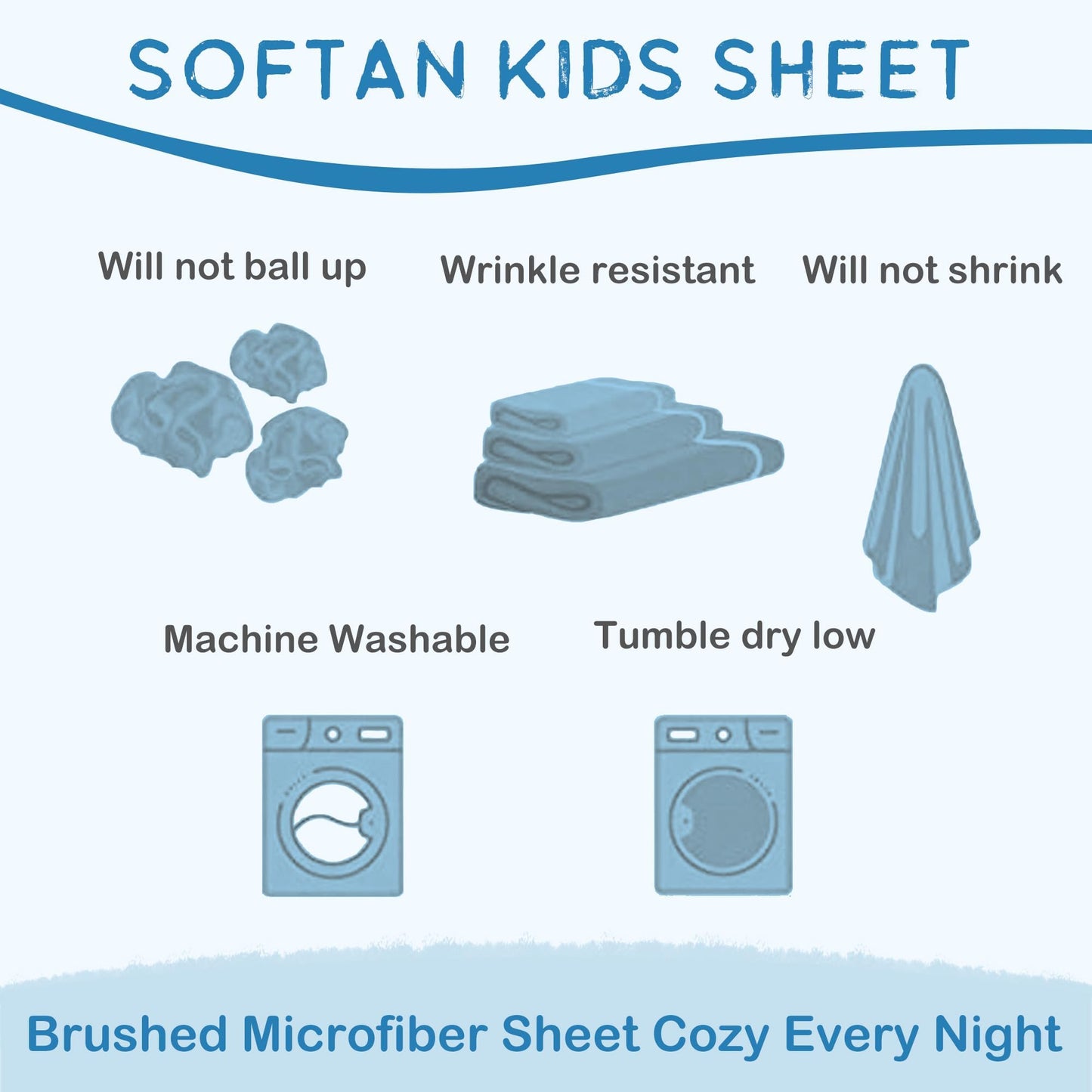 Softan Kids Bed Sheet Set, Boys Twin Size Sheets, Microfiber Kids Fitted Sheet and Pillowcase, Breathable and Silky Soft, 3 Piece Jeep Trucks Printed Twin Bed Sheet