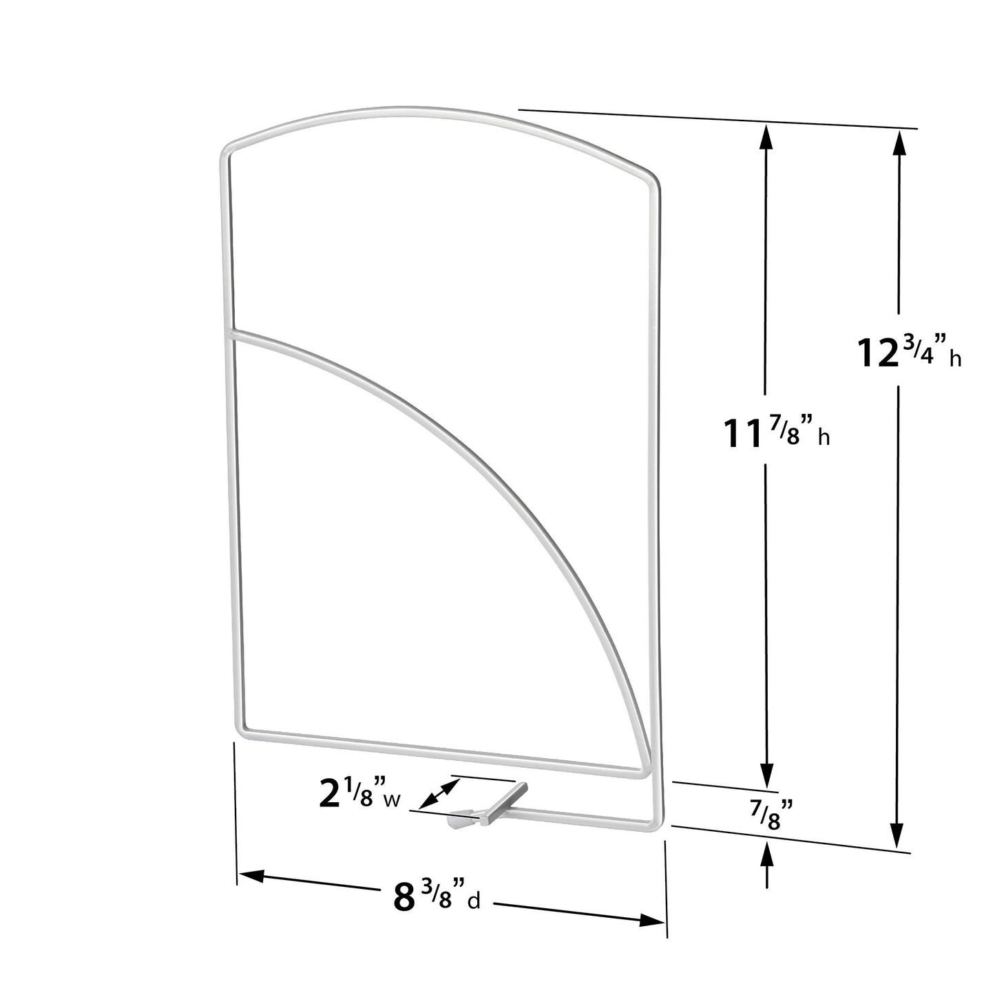 LYNK Professional® Home™ Tall White Shelf Dividers - Linen Closet Organizers and Storage - Linen Storage - Closet Organization - Towel Organizer for Closet (Set of 2)