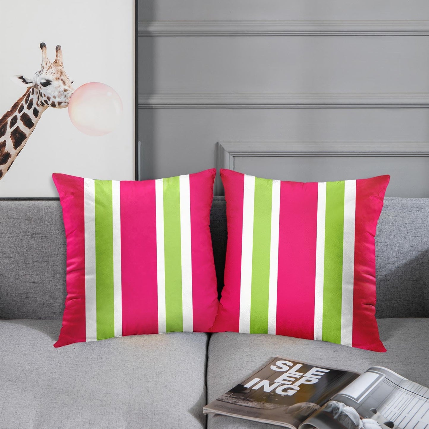 Emvency Throw Pillow Covers 18 X 18 Inch Square with Hidden Zipper Home Sofa Cushion Decorative Pillowcase