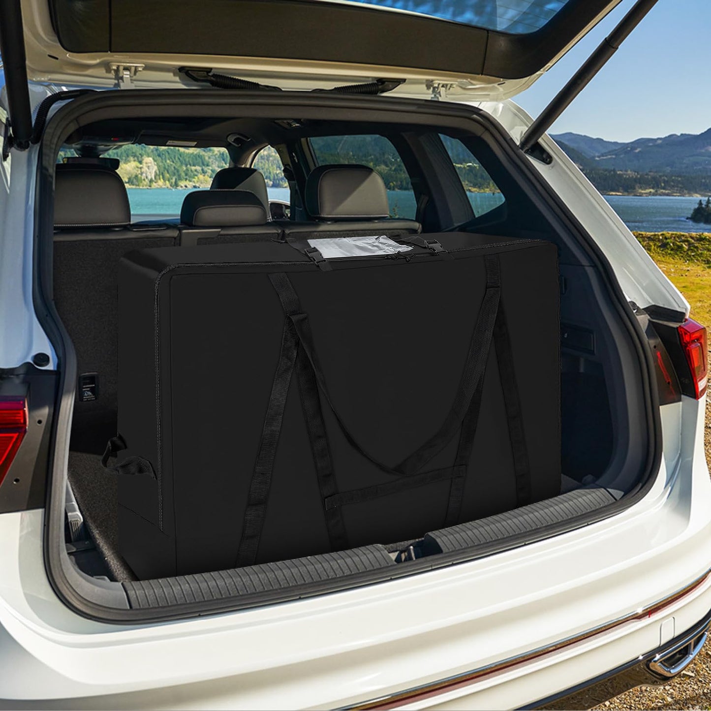 FREEAMG Folding Mattress Storage Bag, Fits 4" Twin & Twin XL Mattress 650D Oxford Cloth Trifold Memory Foam Mattress Carry Case,Portable Heavy Duty Mattress Moving Bag for Tri-Fold Guest Bed Mattress