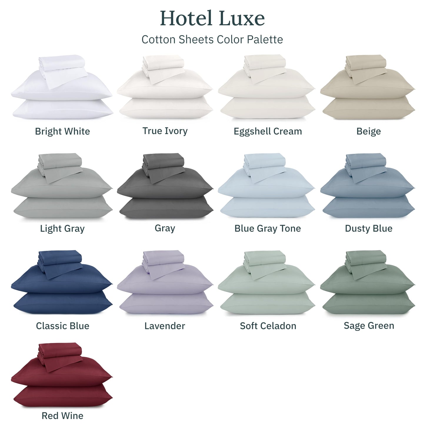 California Design Den Queen Bed Sheets Set - Luxury Hotel 800 Thread Count Sateen, Natural 100% Cotton Queen Size Sheets, Deep Pockets Durable Bedding Set - Sage Green