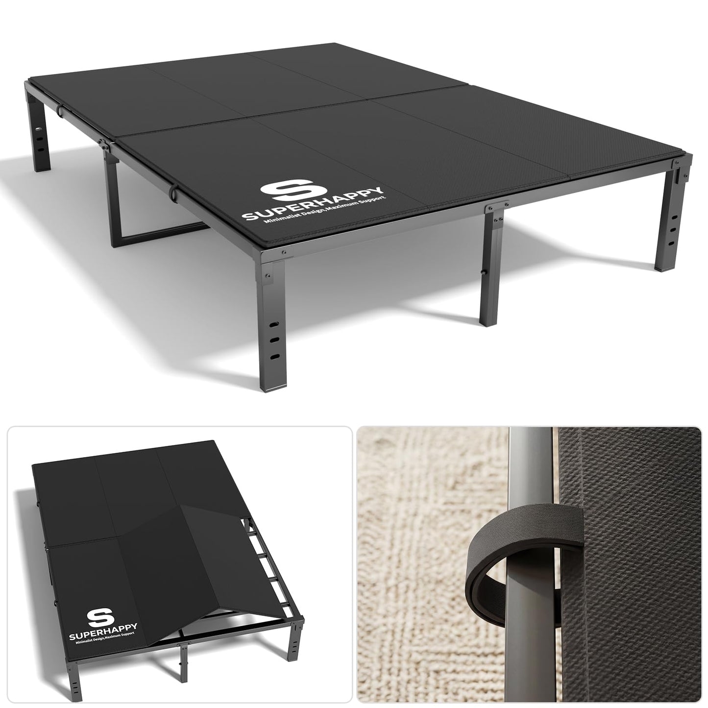 Bunkie Board Full Size (54x75") - Heavy Duty Low Profile Bed Board for Mattress Support, Stops Sagging on Platform Beds & Sleeper Sofas - Breathable, Noise Minimizing & Moisture Resistant Foundation