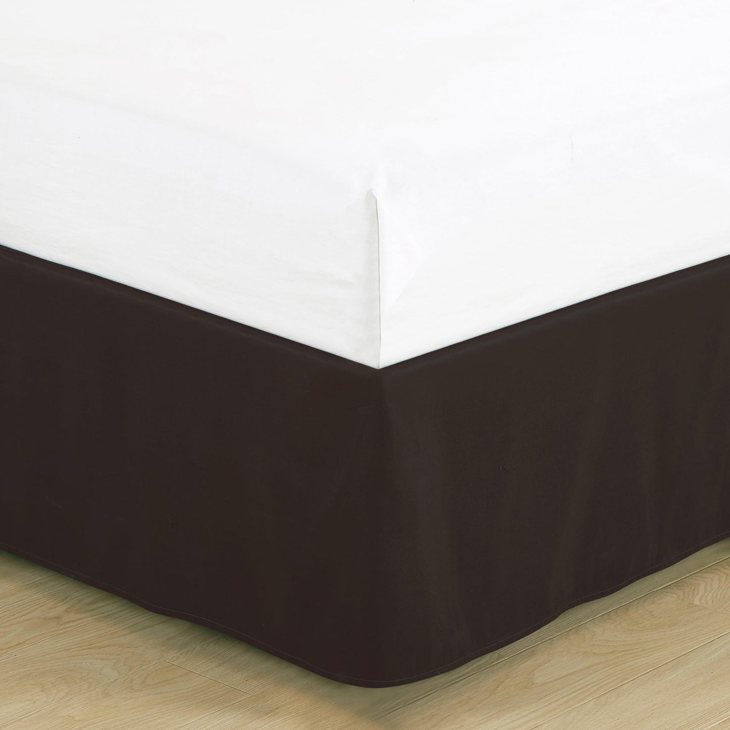 Chezmoi Collection Arden 7-Piece Modern Pleated Stripe Embroidered Zigzag Bedding Comforter Set (King, Spice/Brown/Coffee Cream)
