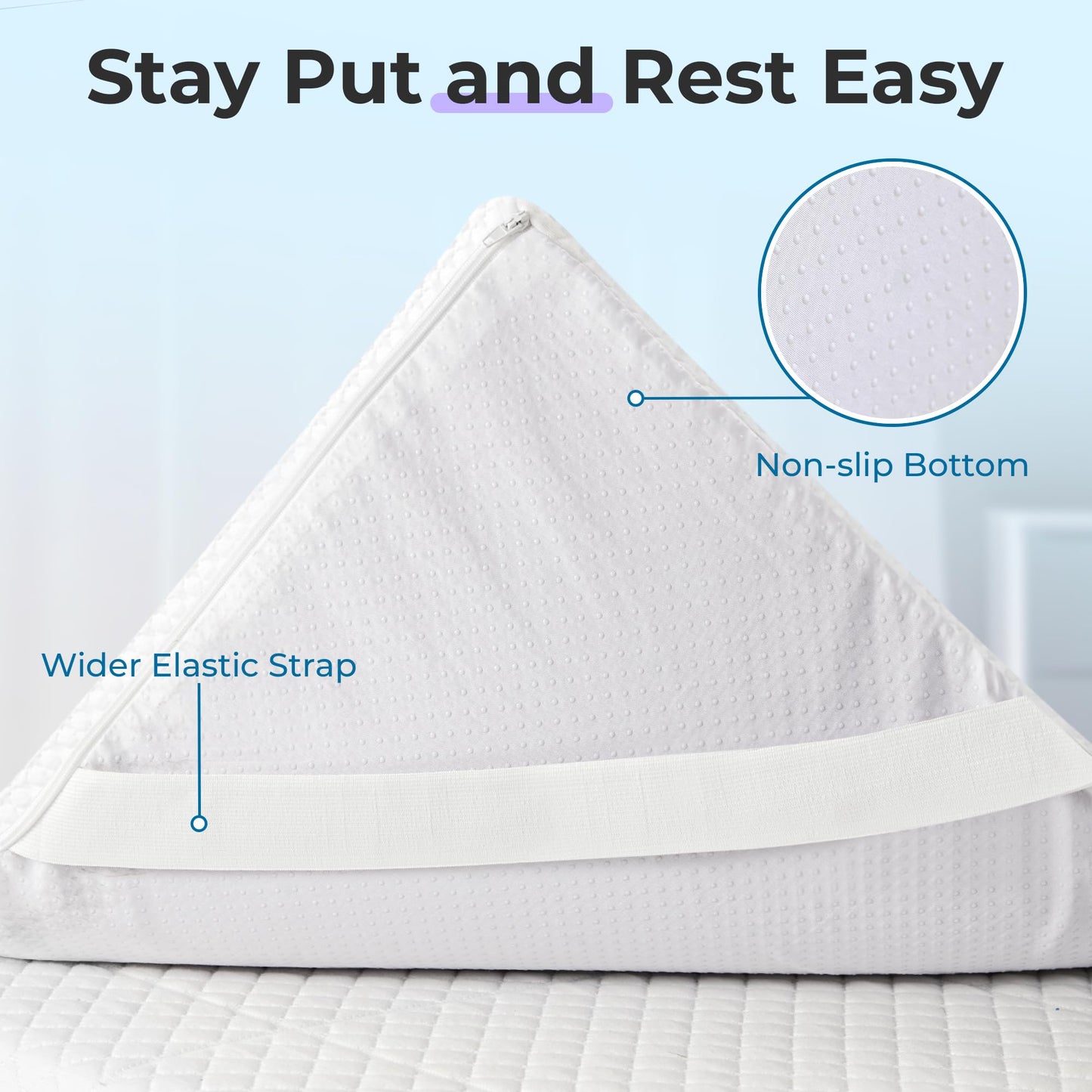 SINWEEK 2 Inch Gel Memory Foam Mattress Topper Full Size, Ventilated High Density Pad for Body Pain, Bed Topper with Cooling Cover, CertiPUR-US & Oeko-Tex Certified