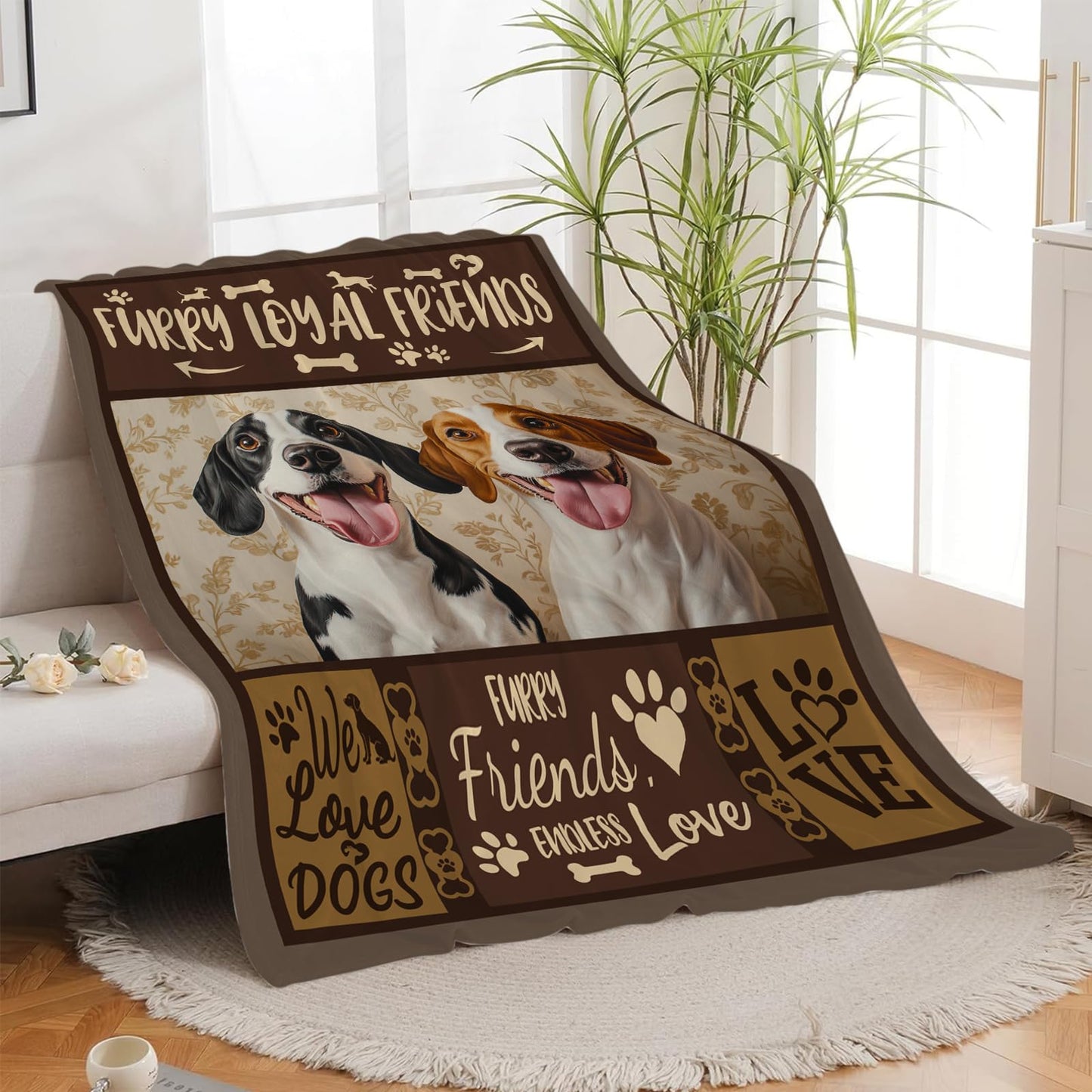Beagle Blanket, Dog Throw Blanket, Beagles Gifts, Dogs Blankets, Beagle Stuff Fleece Flannel Plush for Women Men Boys Girls Lovers Adults Soft Bedding for Sofa Bed Office Home Decor 40"X50"