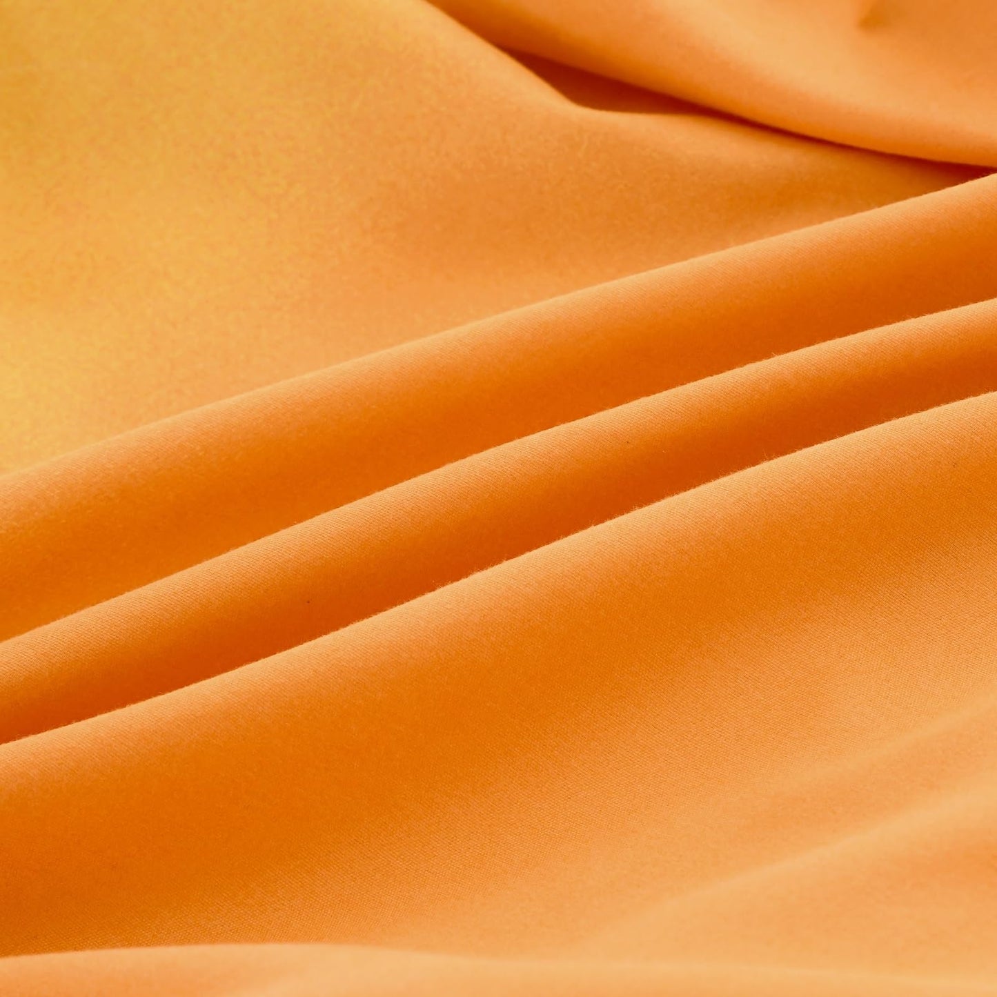 NATURETY Bedding Fitted Sheet with Deep Pocket,Thicken Printed Fabric Bed Sheets (Orange, Queen)