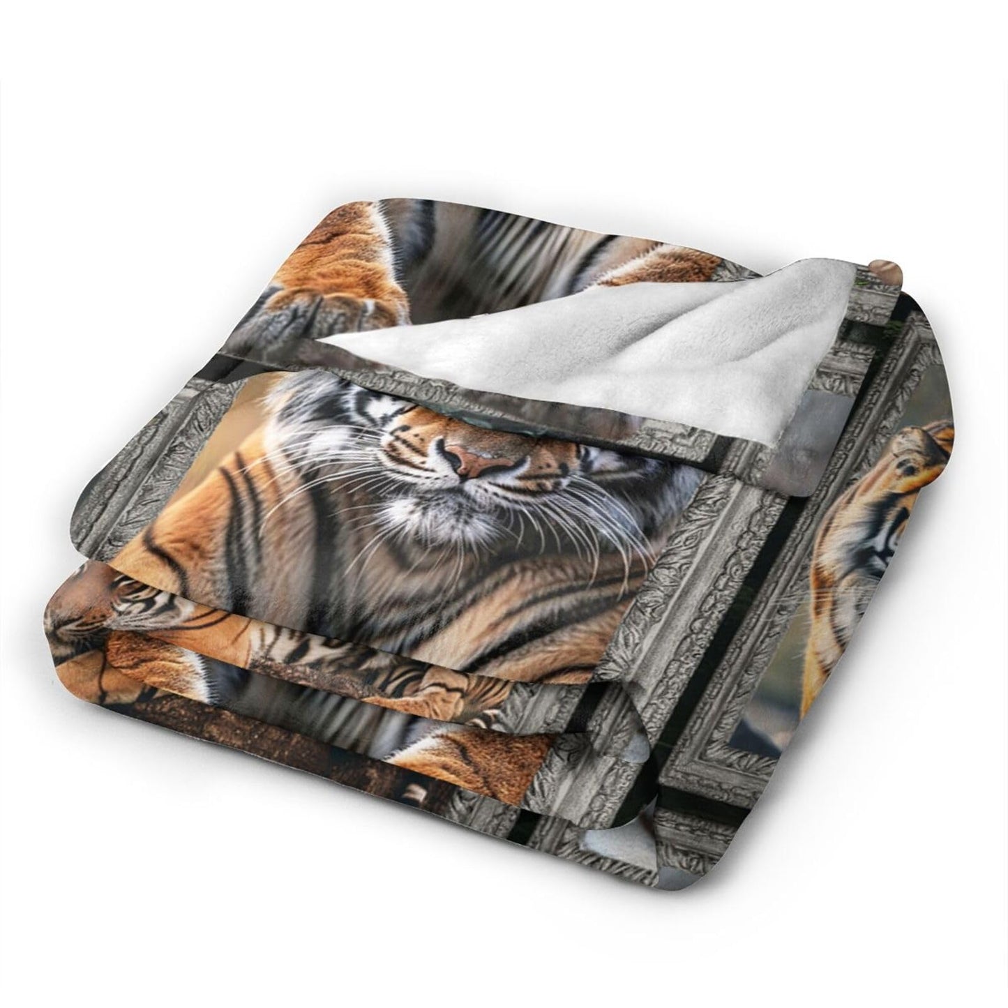 Baegopa Tiger Blanket Wild Animal Throw Blanket 50"X40"