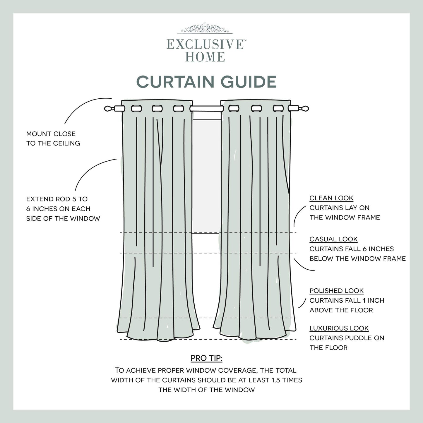 TOWN & COUNTRY LUXE Talia Double Layer Indoor Curtains, Sheer and Room Darkening Blackout, Grommet Top, Energy Efficient, 2-Pack Set, 52"x84", Rose Blush