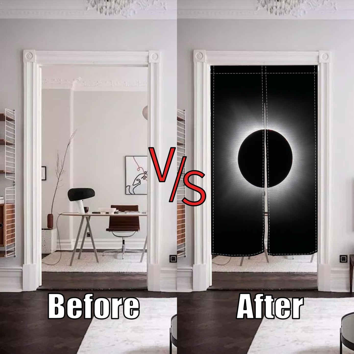 XMJJKUF Noren Japanese Doorway Curtain Japanese Style Feng Shui Window Treatment Long Door Curtain Tapestry Panel for Wall Hanging Bistro Room Privacy Partition Bedroom Home Decors,33.5"x 70.9"