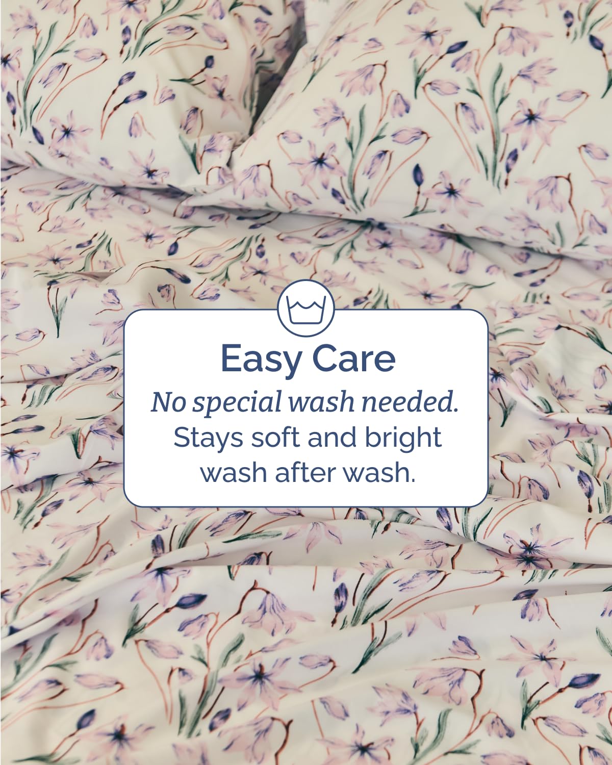 Floral Sheets - Pink Floral Bed Sheet Set - 1 Flat & 1 Fitted & 2 Pillowcases w/ Deep Pockets - Comfy, Wrinkle & Fade Free - Boho Botanical Bedding - Ultra-Soft, Breathable & Cooling - Queen Size Set