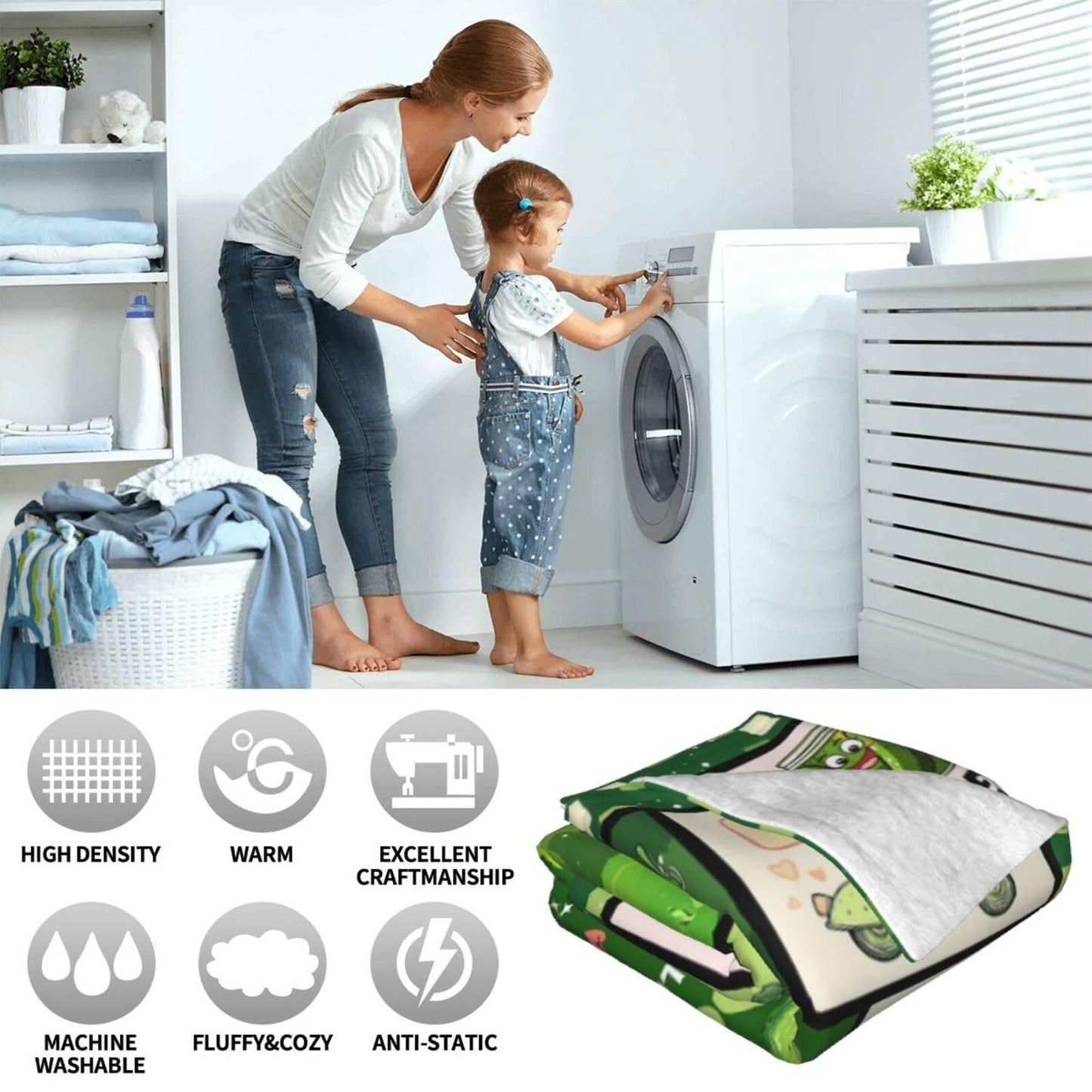 Pickle Throw Blanket Soft Pickle Lovers Flannel Blanket for Girls Boys Lightweight Cozy Print Blankets Gift for Women Men Couch Sofa Bed 50" x 40"