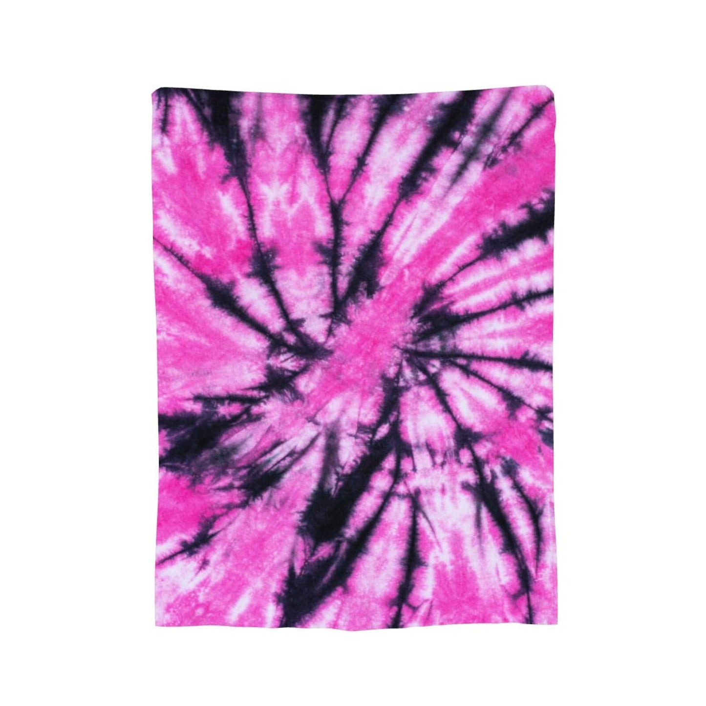Gbuzozie Pink and Black Tie Dye Fleece Blanket Lightweight Ultra-Soft Throw Blanket for Sofa Couch Bed Camping Travel - Super Soft Cozy Microfiber Blanket 50"X40"