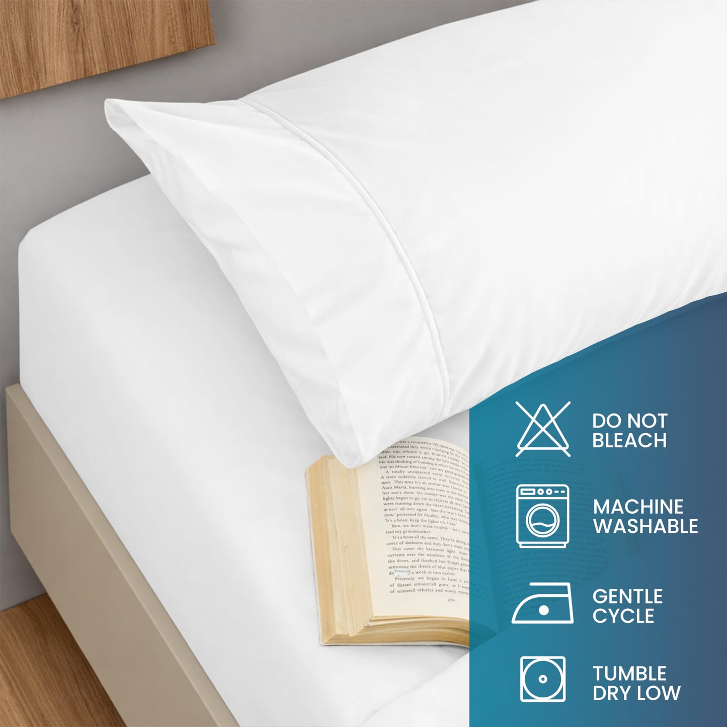 Utopia Bedding Queen Sheet Set, Soft Microfiber 4 Piece Bed Sheets with 15" Deep Pocket - Easy Care Brushed Microfiber (Queen, White)