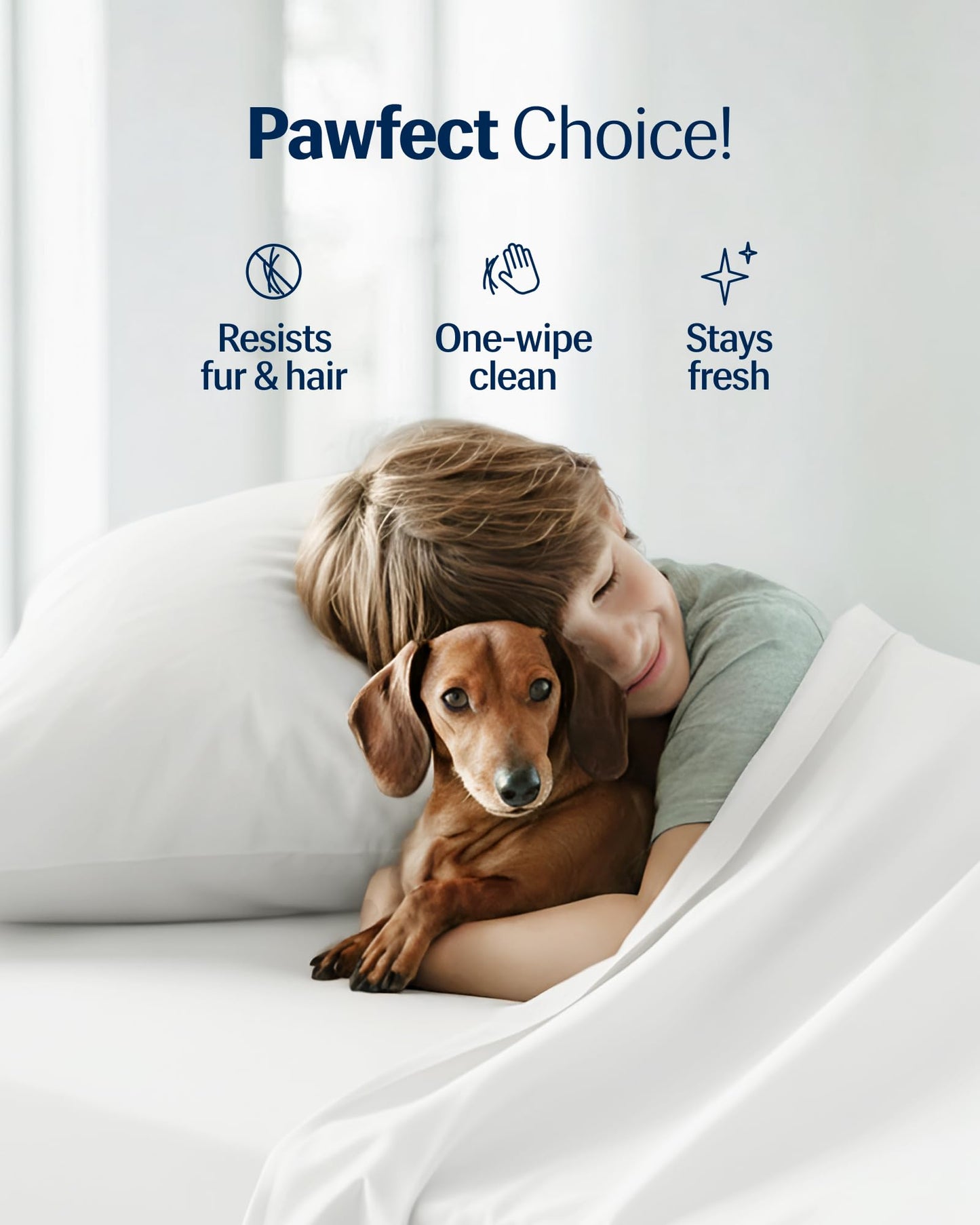 REST® Evercool®+ Starter Sheet Set, Twin Size, White, Breathable Bed Sheets for Hot Sleeper and Night Sweats, with Pillowcases, Ionic+ Self-Cleaning Silver Yarn for Sensitive Skin, 3PCS No Flat Sheet