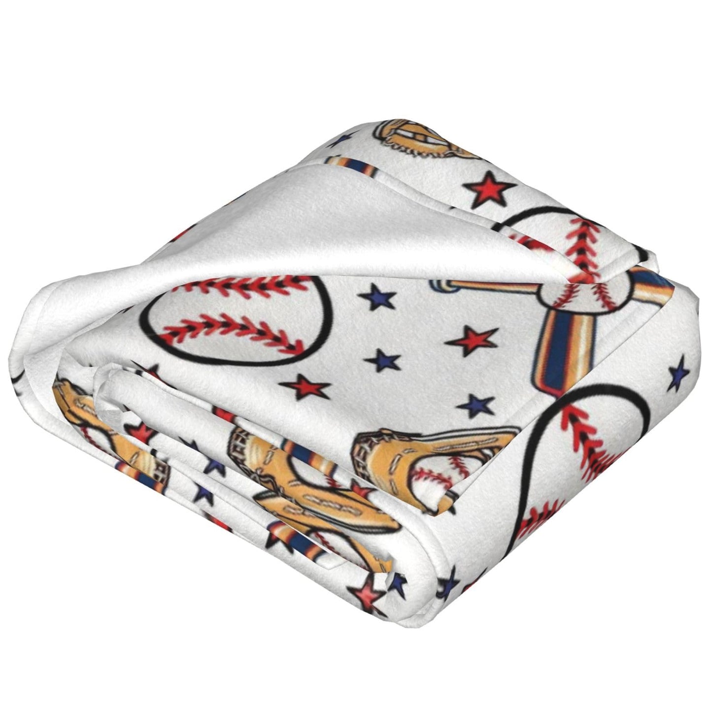 Baseball Blanket, Soft Fleece Throw for Kids, Unique Baseball Gifts Ideas for Boys & Girls Throw Blanket for Home Living Room Couch Bed Chair or Dorm Decor 50x40inches