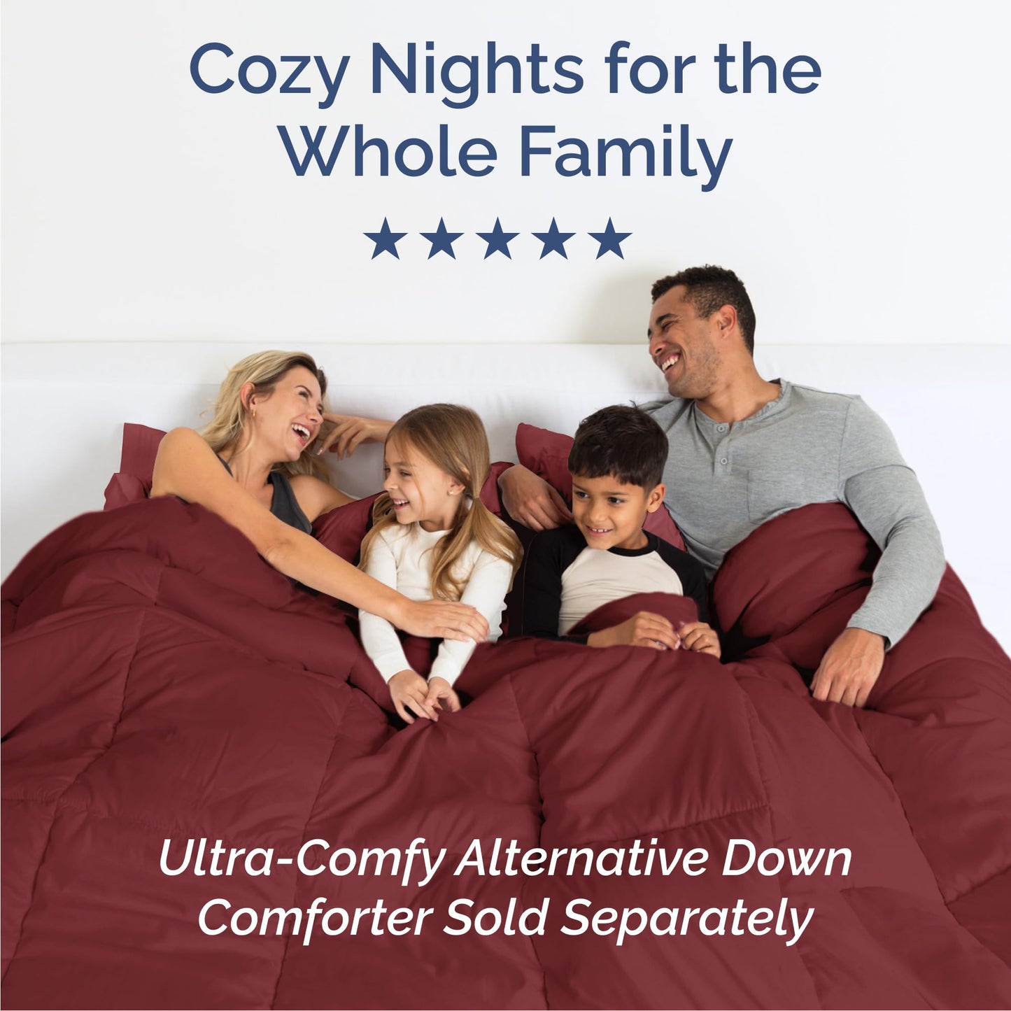 Queen Size 4 Piece Sheet Set - Comfy Breathable & Cooling Sheets - Hotel Luxury Bed Sheets for Women & Men - Deep Pockets, Easy-Fit, Extra Soft & Wrinkle Free Sheets - Burgundy Oeko-Tex Bed Sheet Set