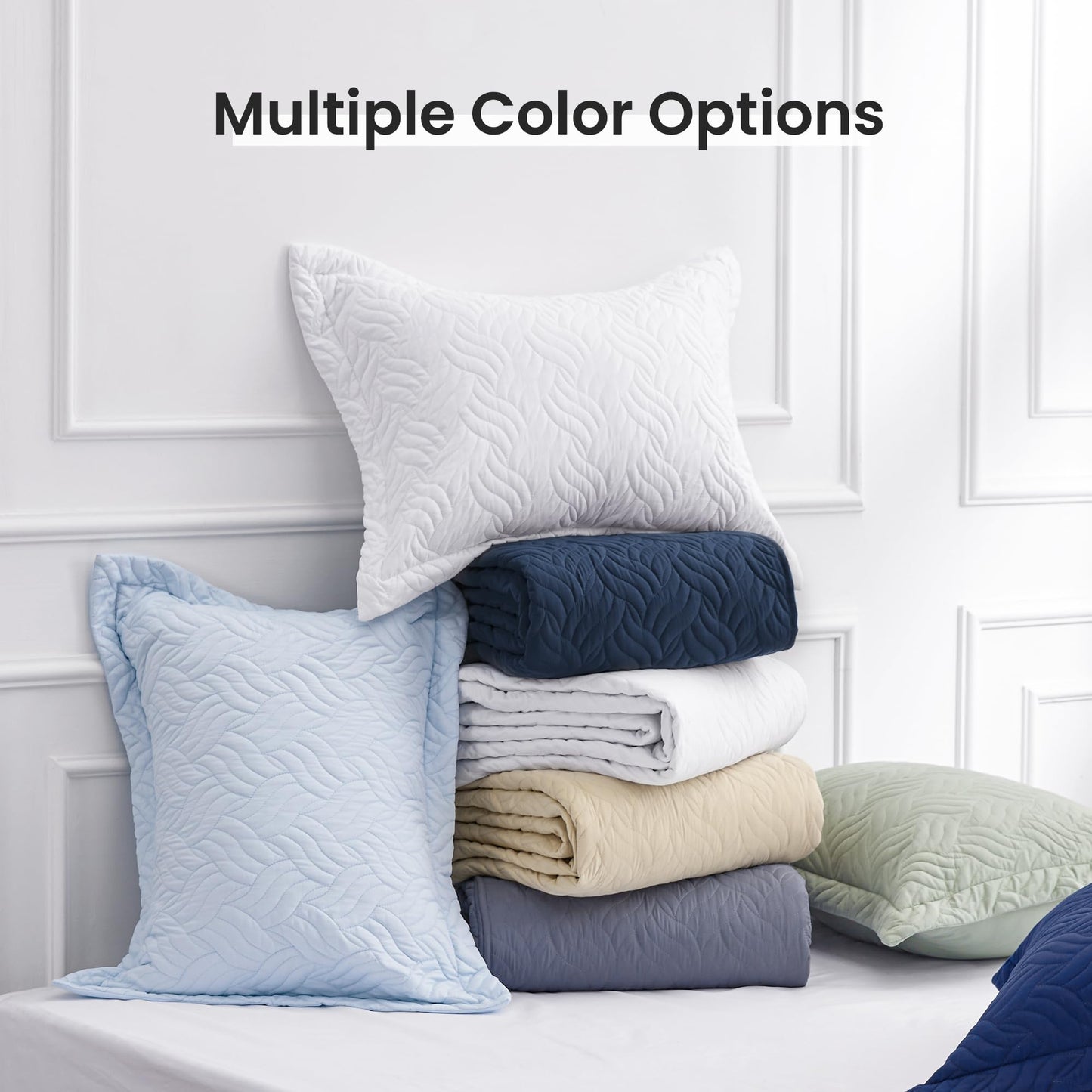 Love's cabin Twin Quilt Bedding Set Camel Bedspreads - Soft Bed Summer Lightweight Bedspread Comforter - Wave Pattern Bedding Coverlet for All Season - 2 Pieces (1 Quilt, 1 Pillow Sham)