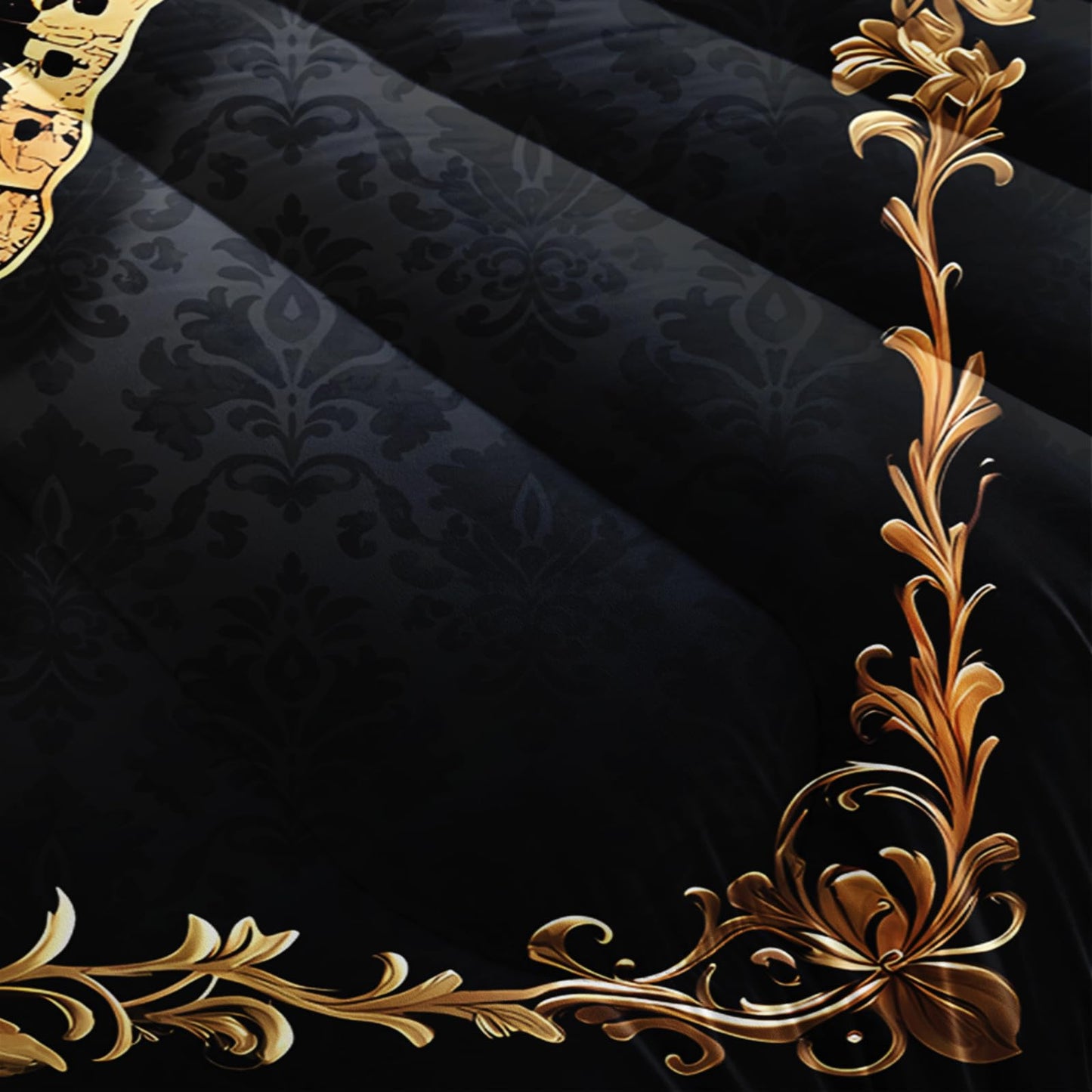 lneffble Red and Gold Butterfly Comforter Sets Full Size Bed Set,Gothic Full Size Bedding Set,with 1 Comforter with 2 Pillow Case,Butterfly Themed Bedroom Decor