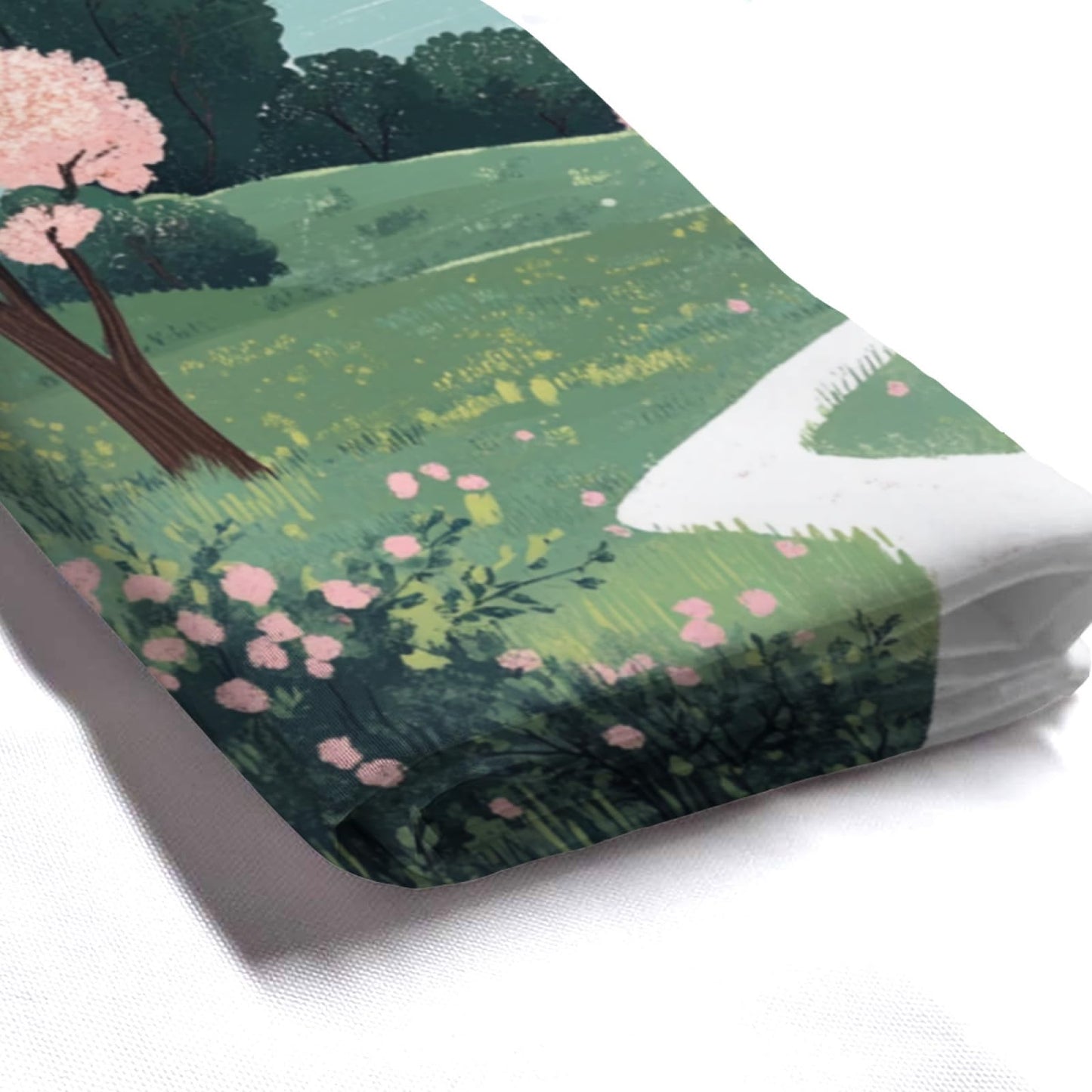 NGZ Spring Dachshund Shower Curatin Floral, 72 x 72 Inches, Spring Floral Shower Curtain Set with 12 Hooks for Bathroom Decor
