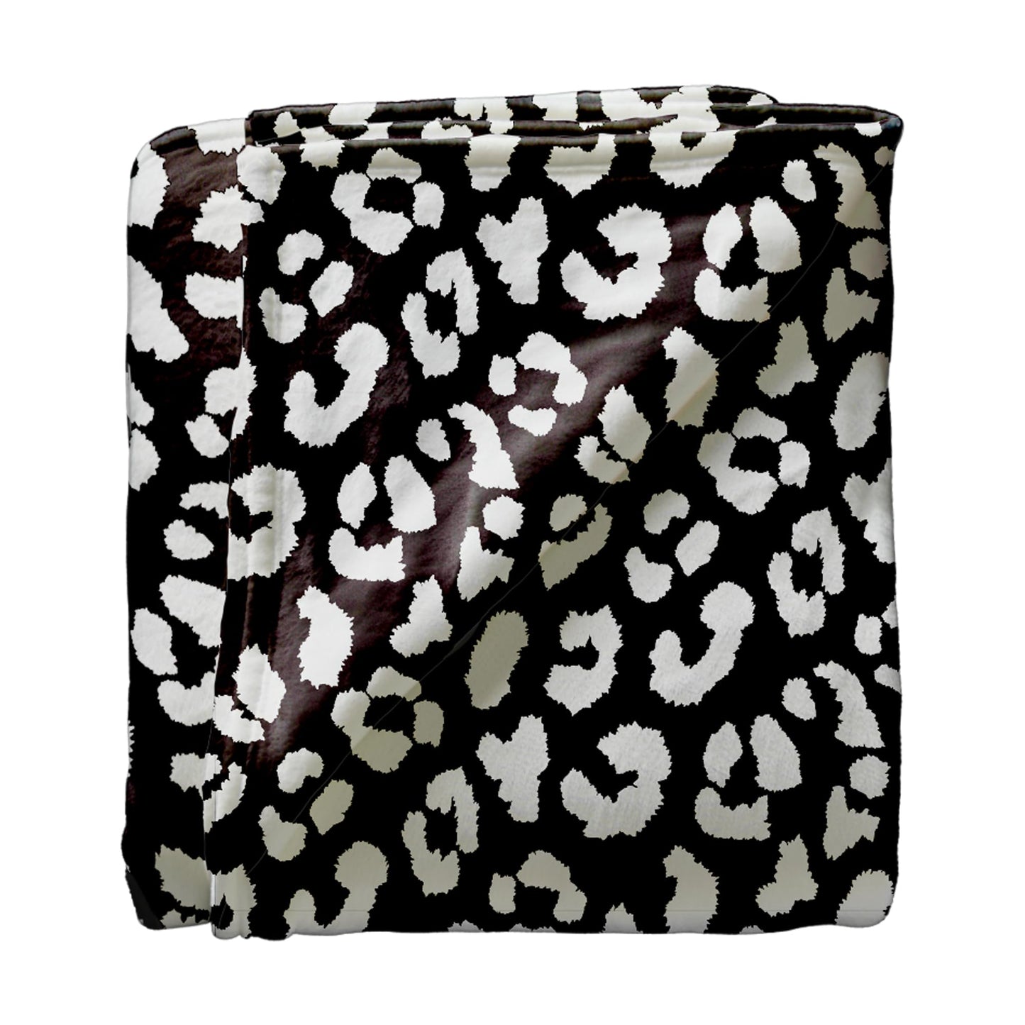 Southern Couture 50 x 80 Leopard Print Throw Blanket Soft Plush Black & White Animal Print Blanket | Cozy Decorative Blanket for Sofa, Bed, Dorm & Stylish Home Décor