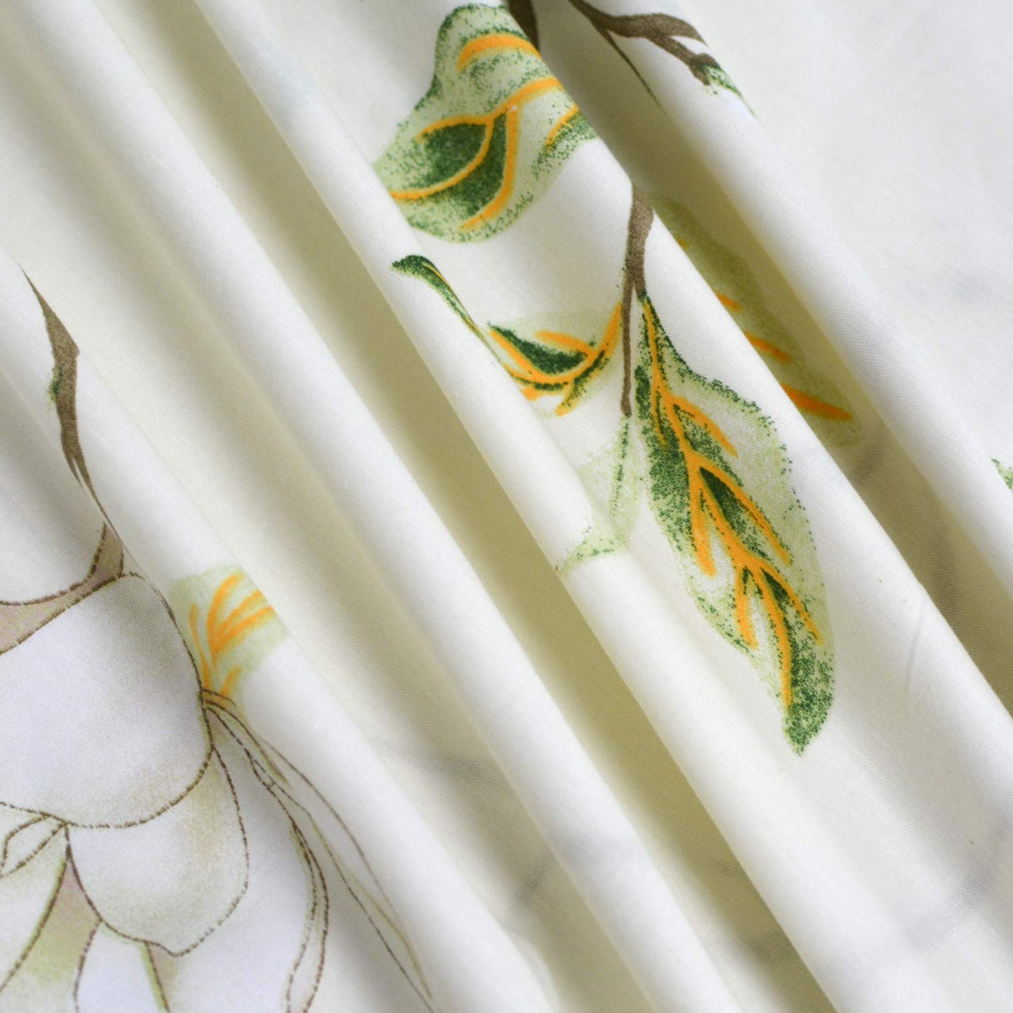 FADFAY White Floral Duvet Cover Set 100% Cotton Farmhouse Bedding with Hidden Zipper Closure 3 Pieces, 1duvet Cover & 2pillowcases,King/California King Size