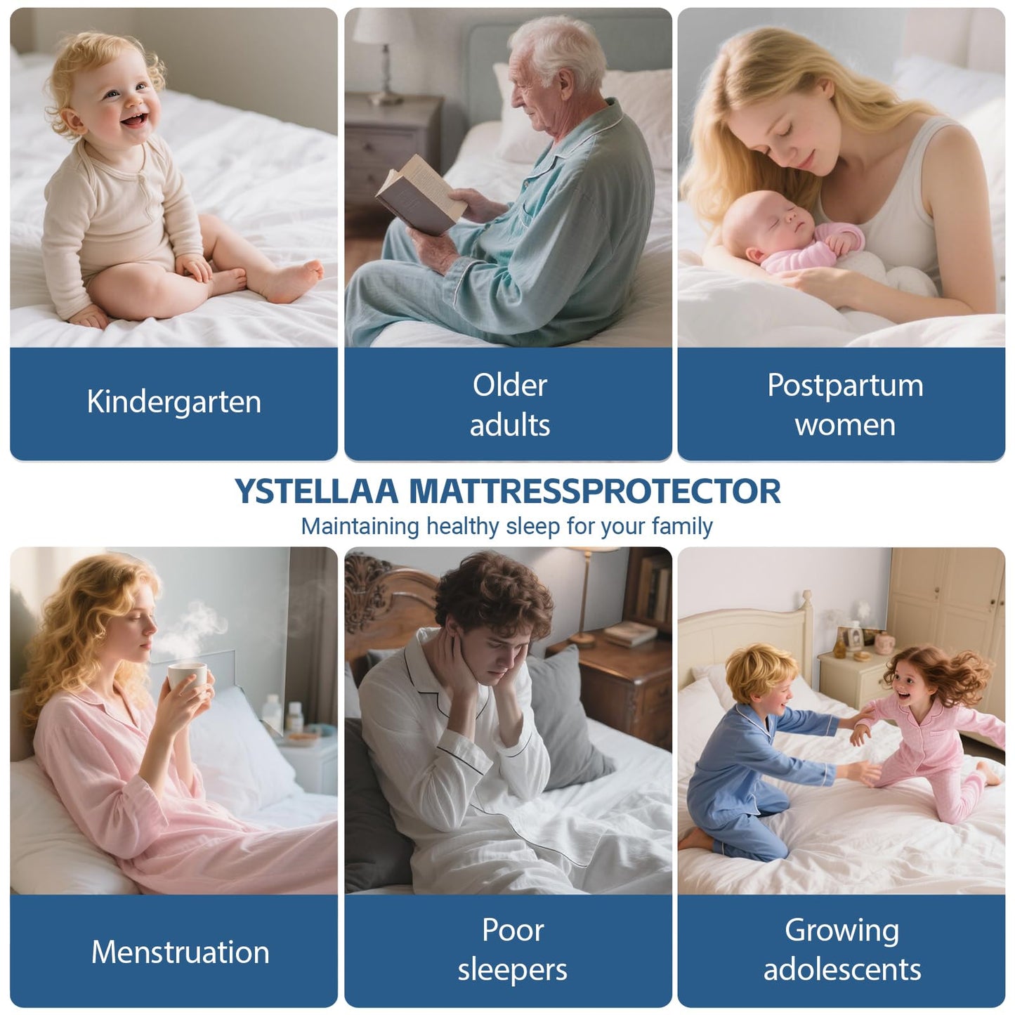 Twin Mattress Protector,Waterproof Mattress Protector Fitted Up to 16" Deep Pocket, Soft Breathable Bed Mattress Cover for Bedroom,Doom Room,(Khaki)