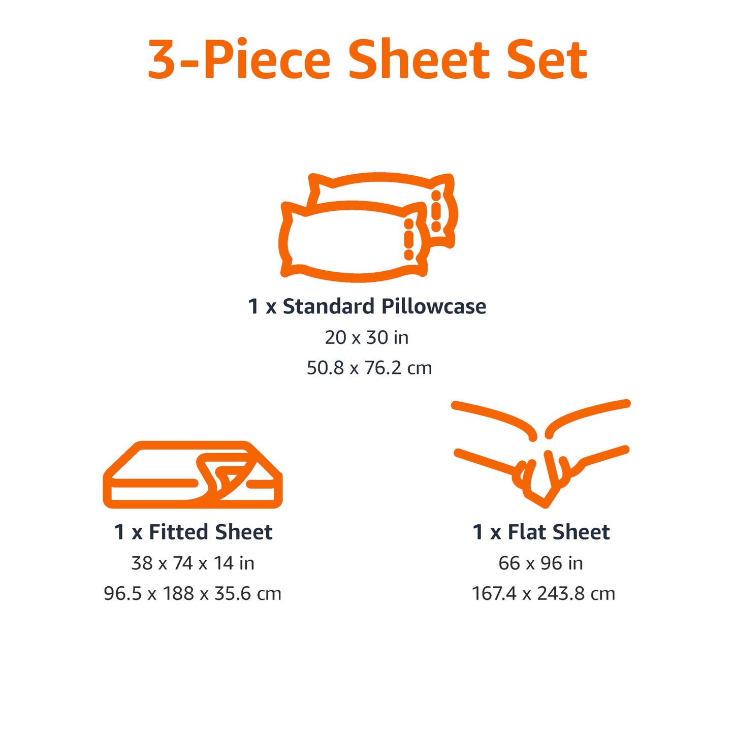 Amazon Basics Microfiber Kids' Sheet Set with Pillowcase, 3-Piece, Twin, Cosmic Adventure