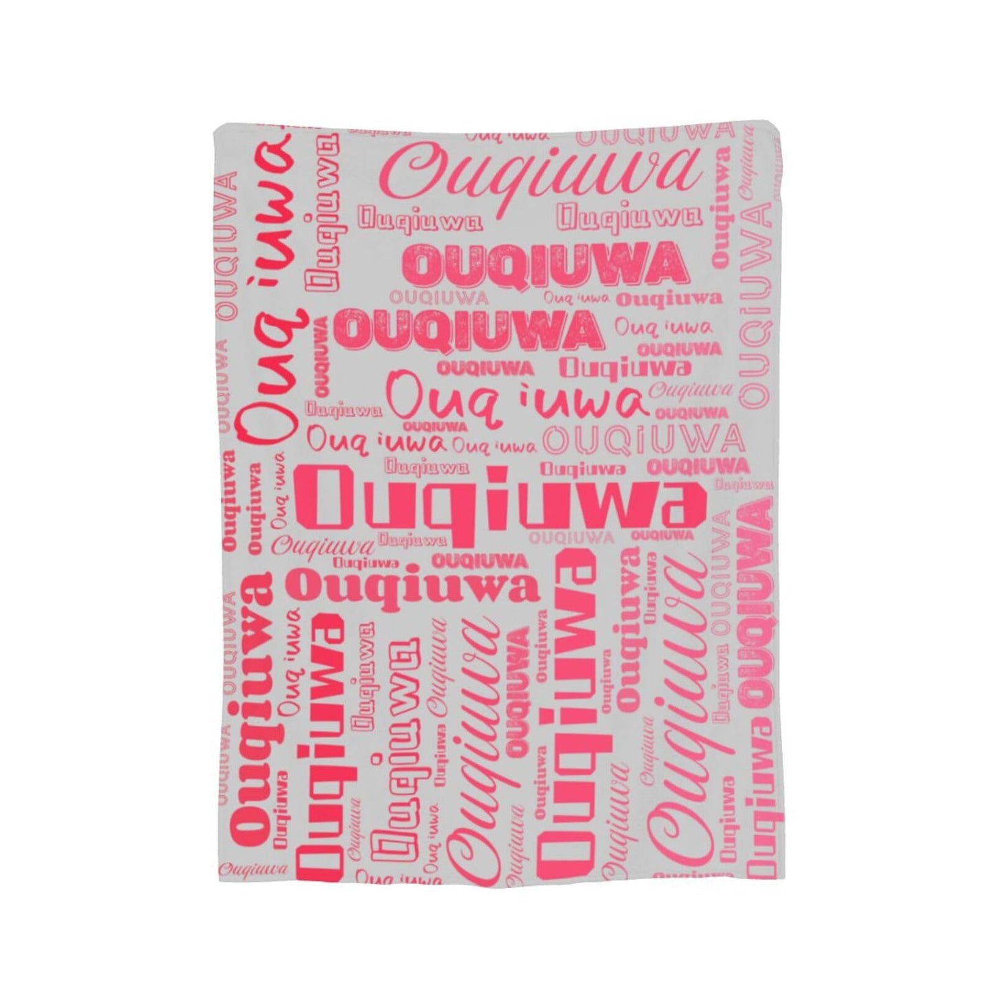 Personalized Blankets with Name Customized Throw Blanket Soft Lightweight Flannel Fleece Blanket 50"X40" for Bed Sofa Couch Camping Travel