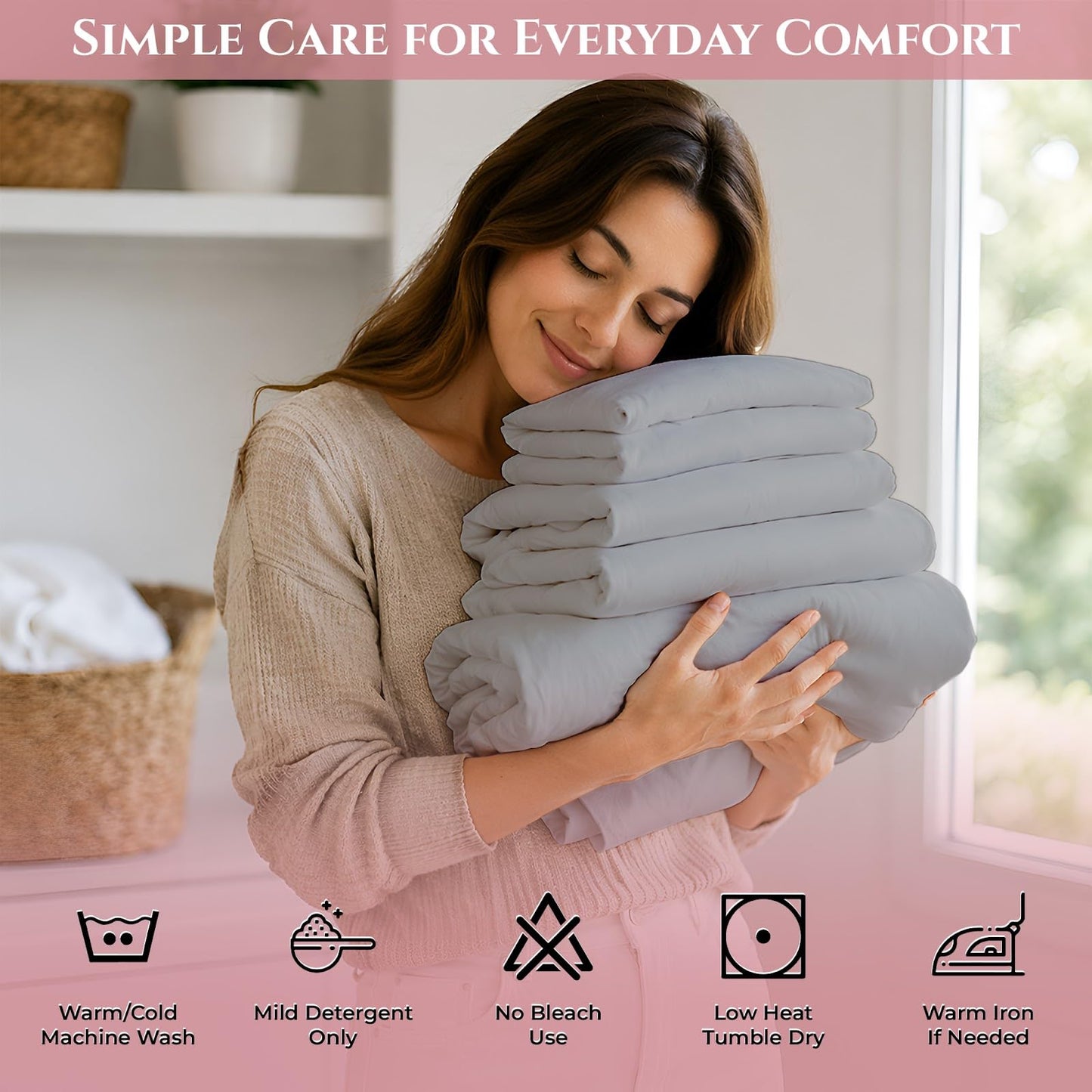 MyGiza Sheets 400TC Egyptian Cotton RV King (72 x 80) 4Pc Set - Soft, Durable, Deep Pocket Sateen Weave Sheets with Superb Elastic for Low Profile Foam & Tall Mattresses - Solid Light Gray