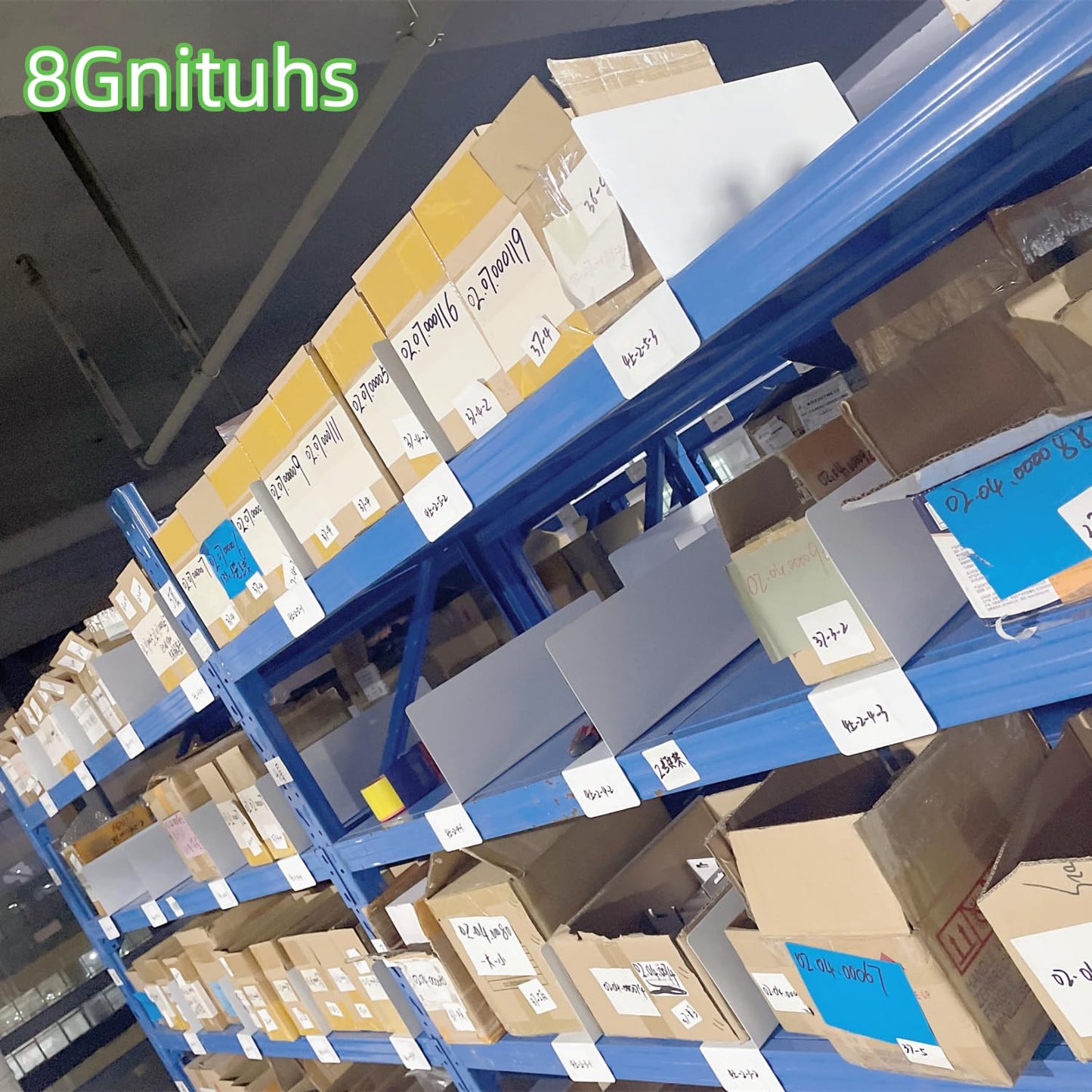 8Gnituhs 1.6MM 20 Pcs 39 * 15CM PVC Shelf Dividers for Closets Wood Shelf Separators Clothes Organizer and Bedroom Storage and Organization Organization Separator Shelf Laber