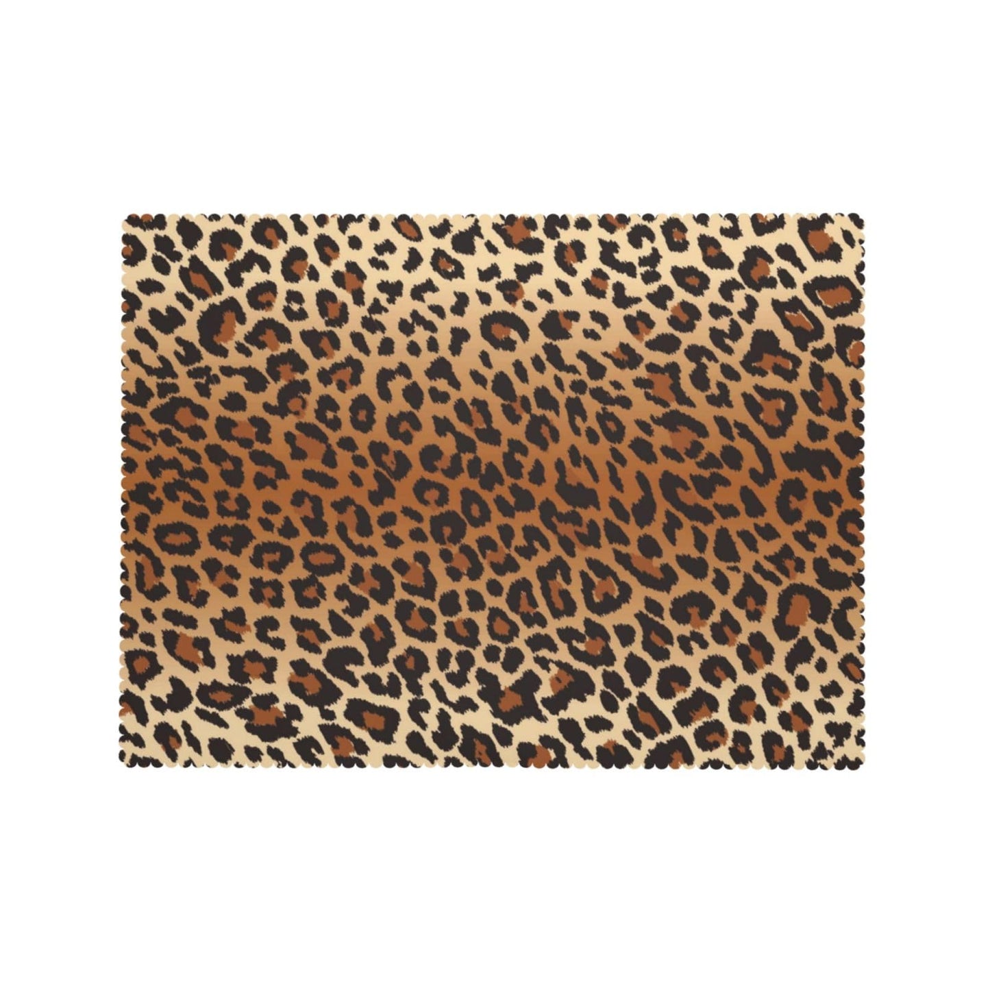 DRAVVIX Leopard Pattern Rectangular Tablecloth, Brown Leopard Table Cloth Washable Tablecloths Decorative Table Cover for Kitchen, Dining, or Parties 54x72 Inches