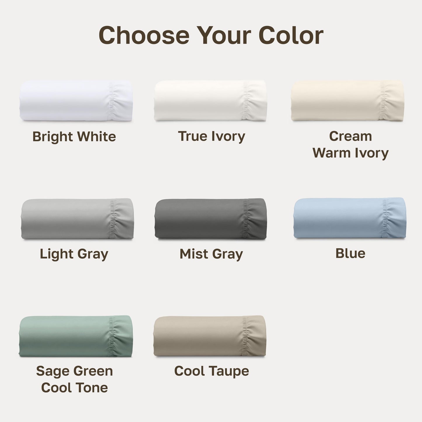 California Design Den Queen Size Fitted Sheet Only - 100% Cotton, 600 Thread Count, Soft Deep Pocket Bottom Fitted Sheet, Sateen Weave, Premium-Feel Bedding, Featuring Foot Side Indicator - Light Grey