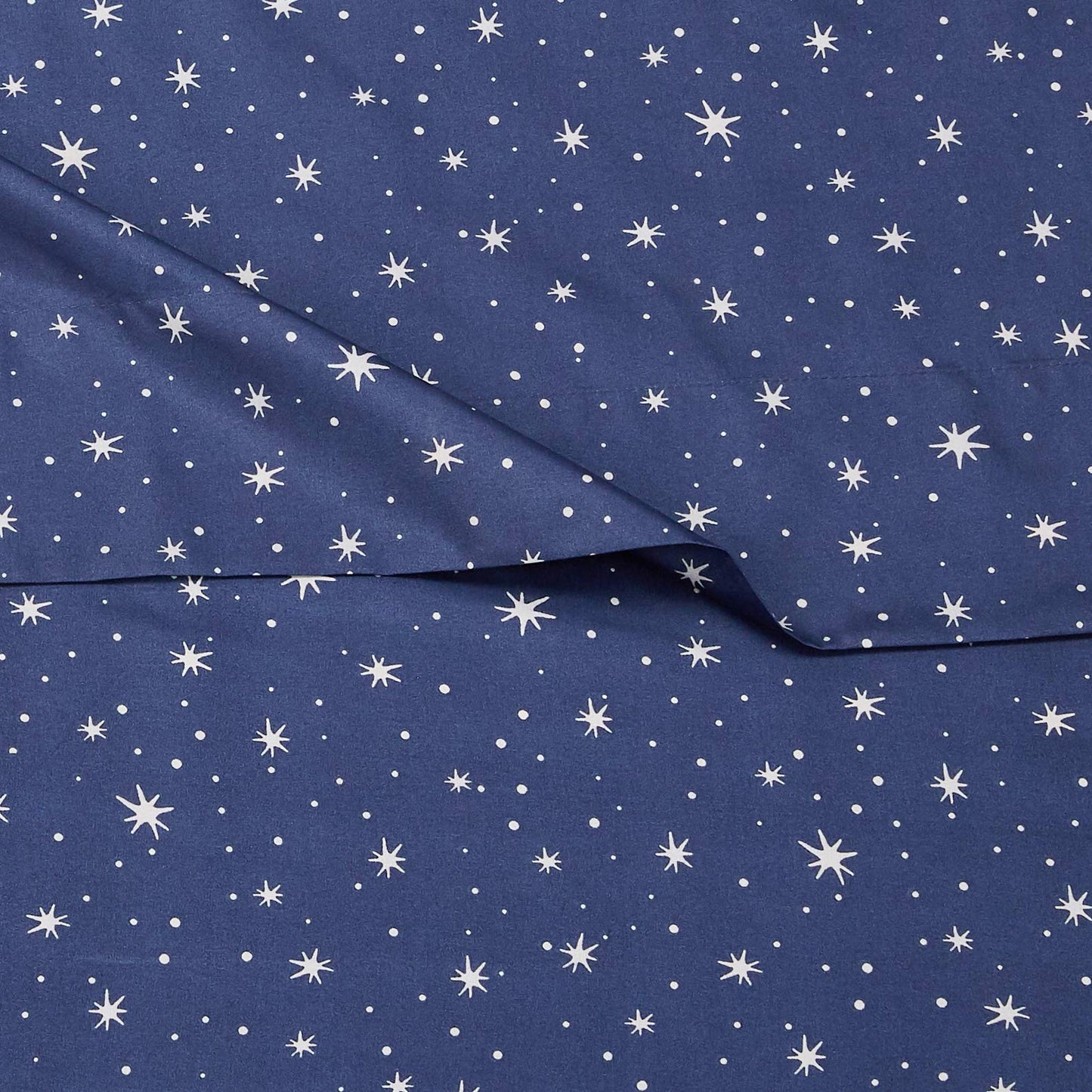 Amazon Basics Kid's Soft Easy-Wash Microfiber 3-Piece Sheet Set, Machine Washable, Twin, Navy Galaxy