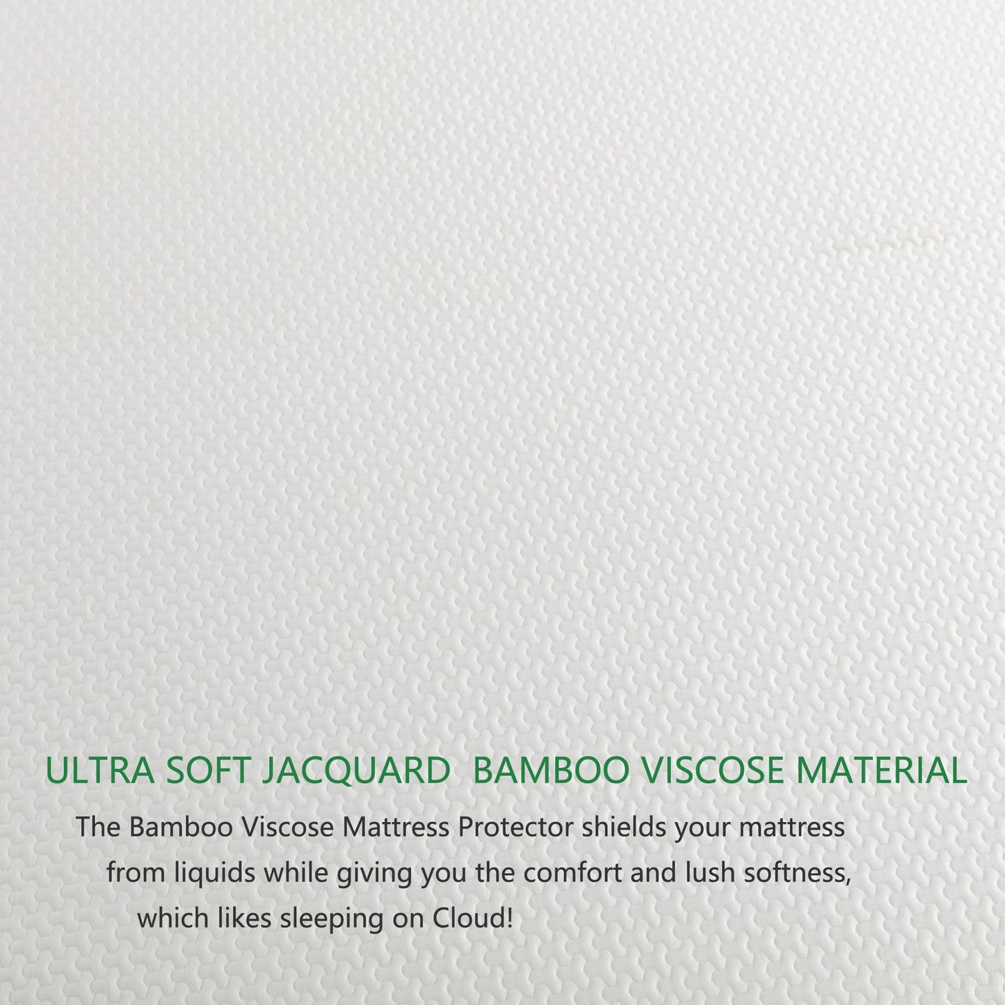 JOSOP 100% Waterproof Queen Mattress Protector,Breathable Cooling 3D Air Bamboo Viscose Mattress Pad Cover,6"-16'' Deep Pocket Fitted Sheet,Noiseless Machine Washable Queen Size Mattress Protector