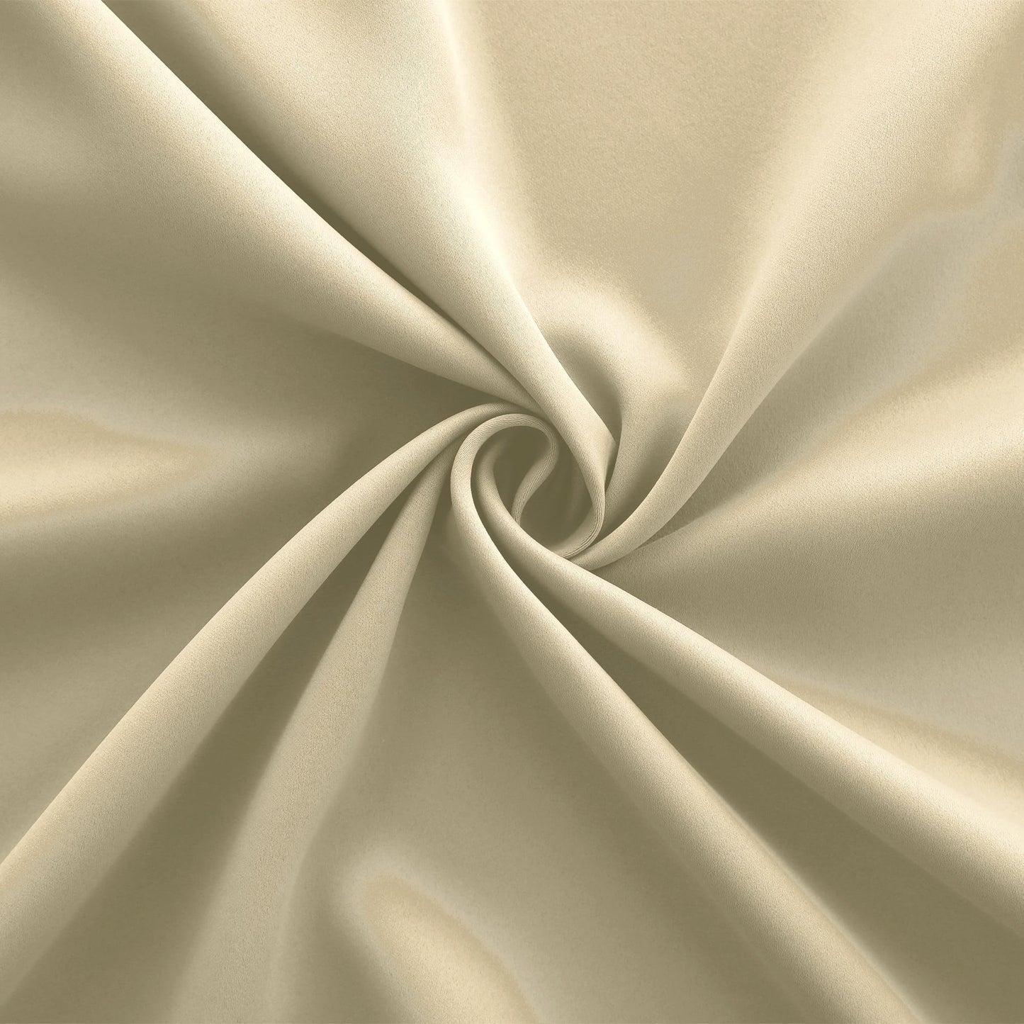 KOUFALL Biscotti Beige Grommet Insulated Thermal Room Darkening Blackout Curtains for Living Room 72x63 Inches Long